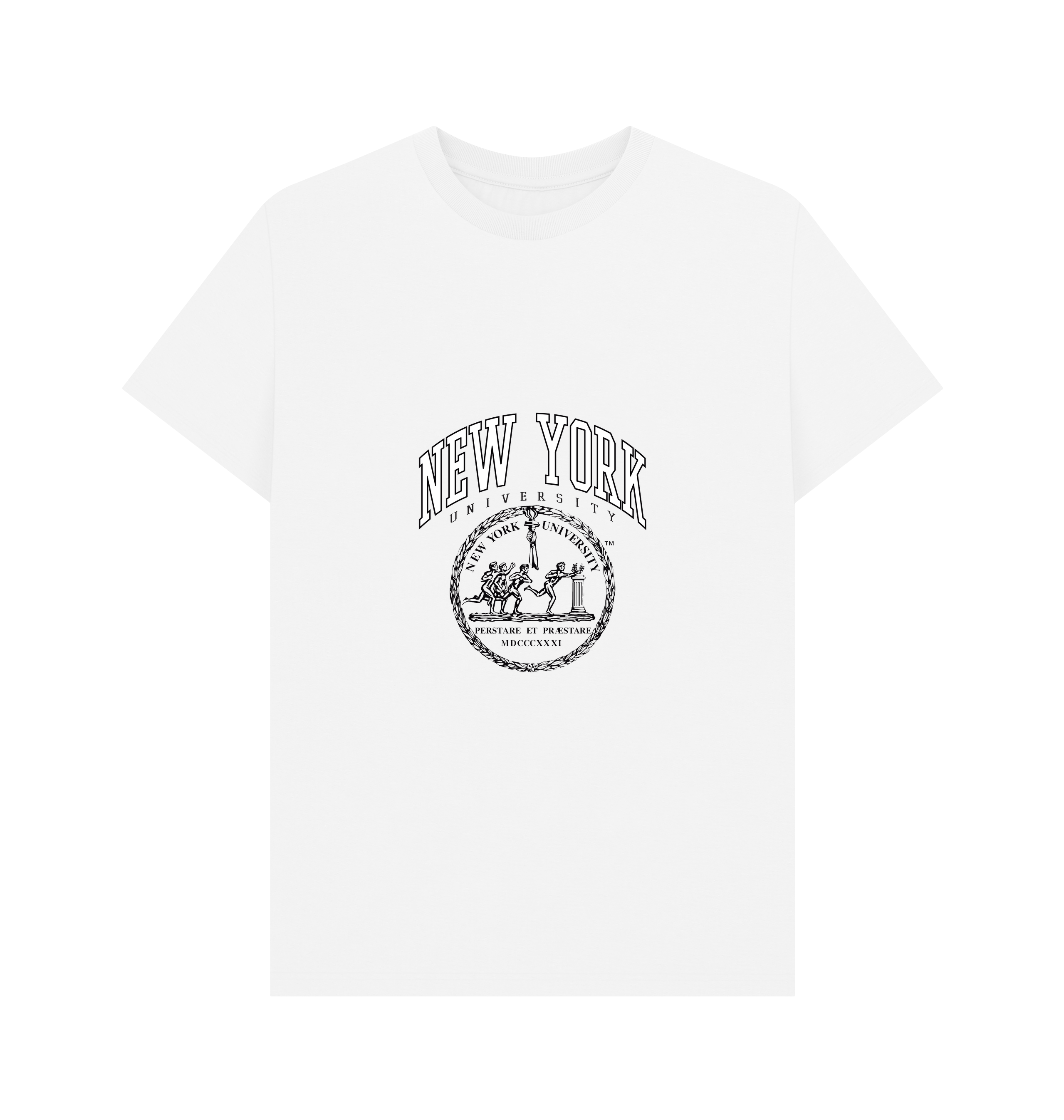 White Printed T-shirt