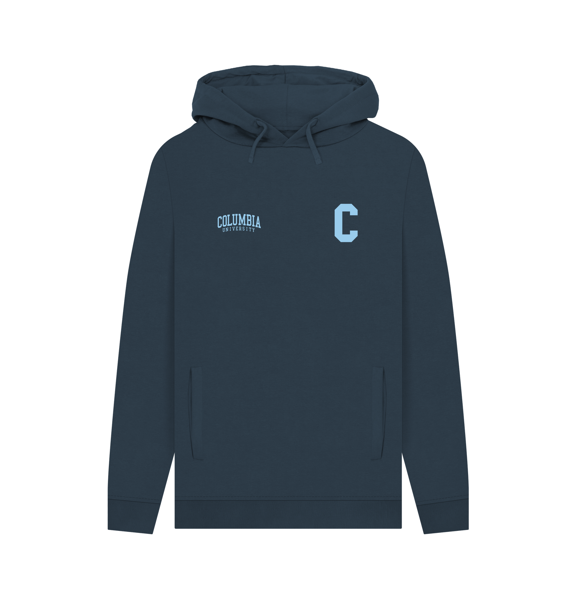 Navy Printed Hoody