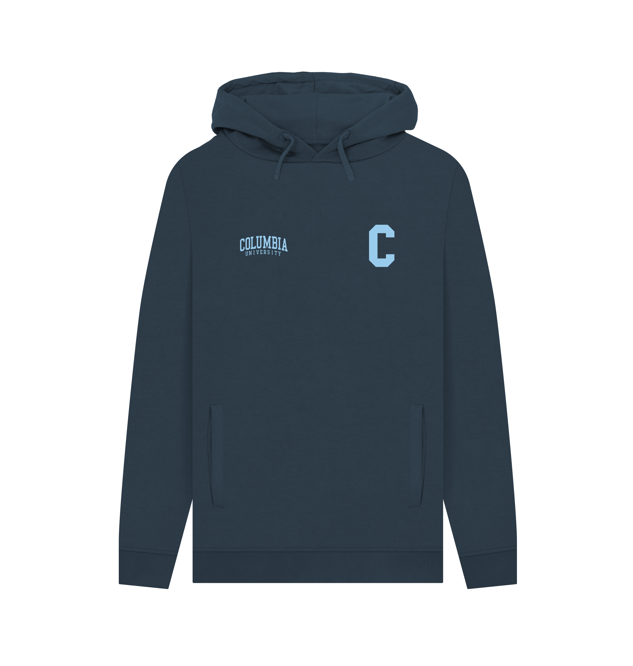 Navy Printed Hoody
