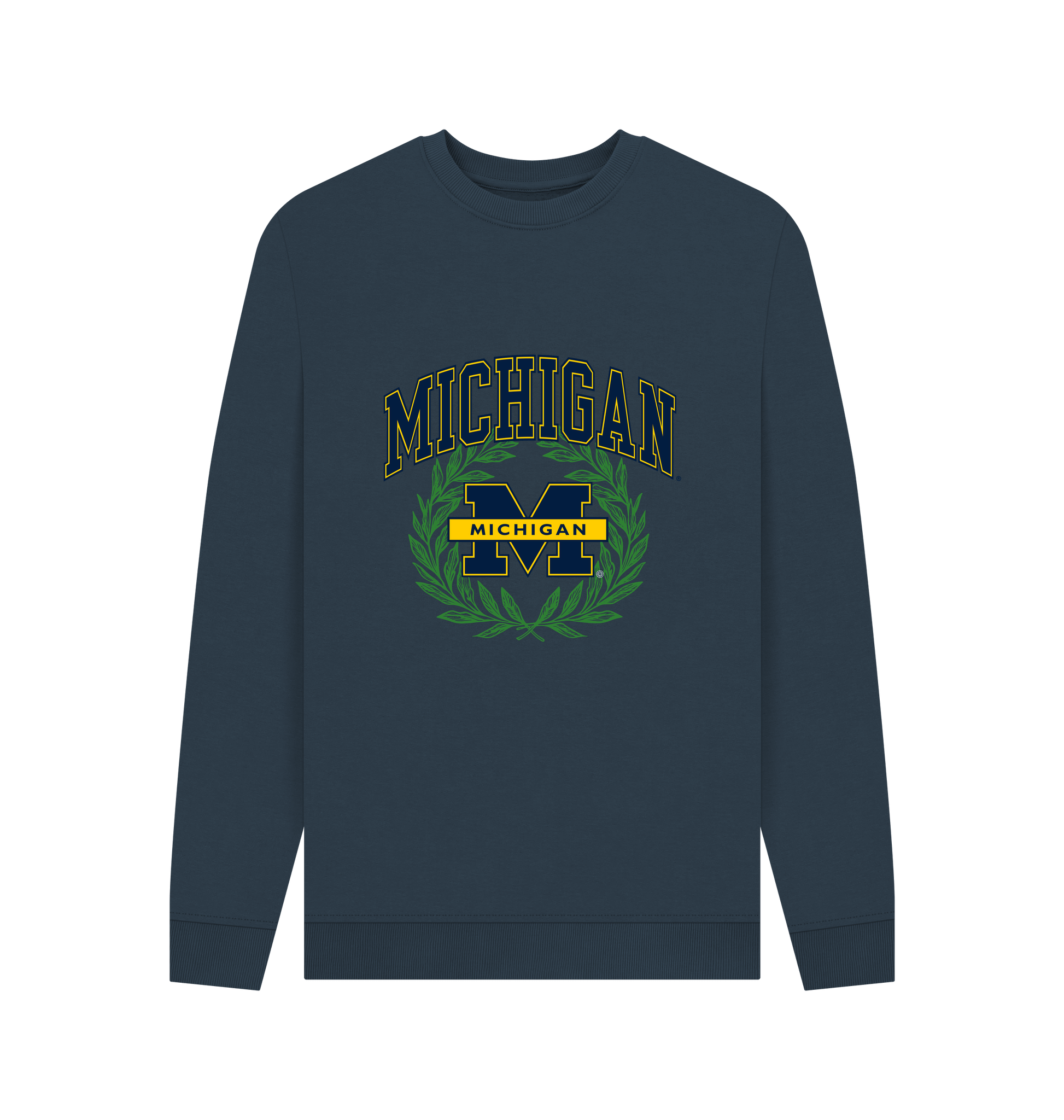Navy Blue Printed Sweater