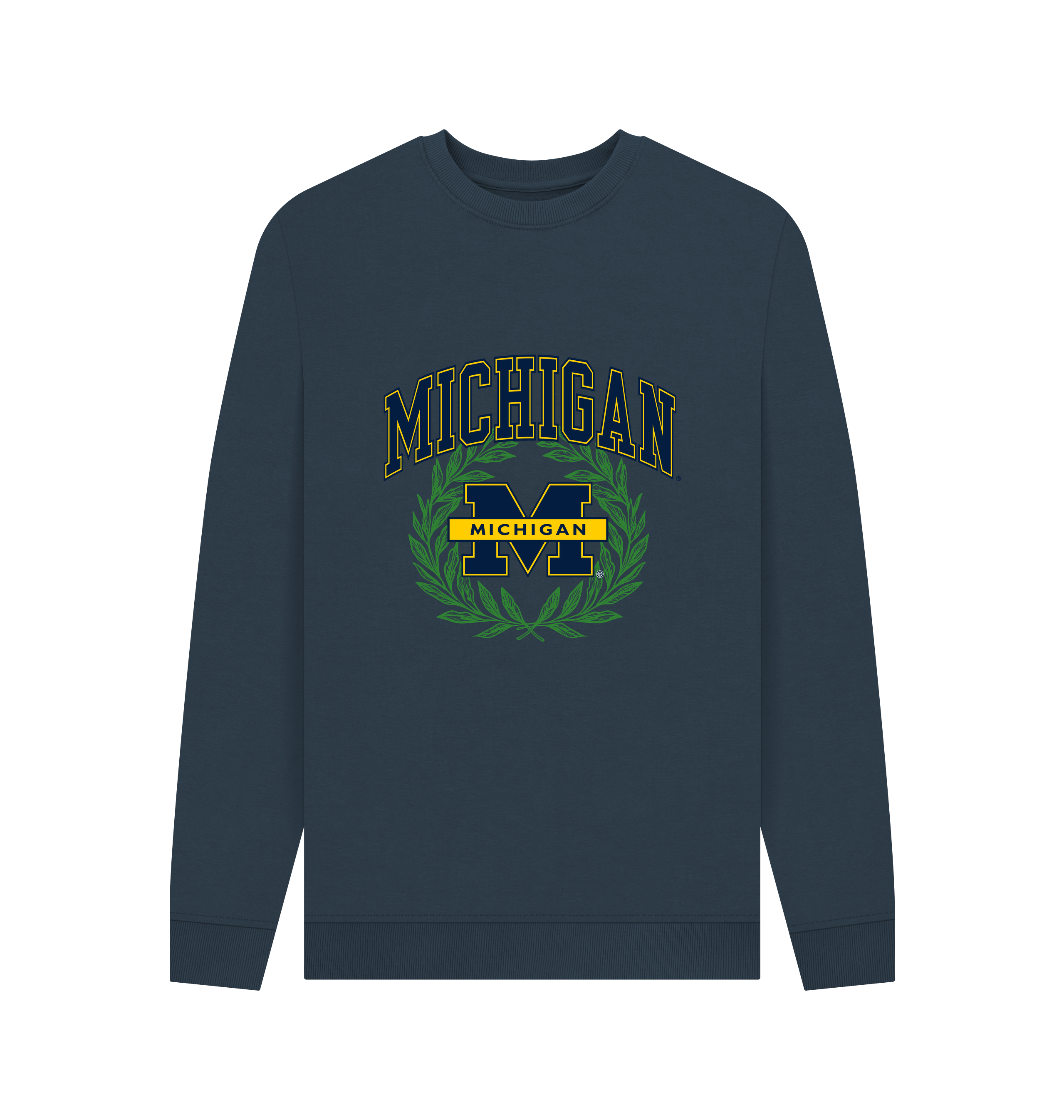 Navy Blue Printed Sweater