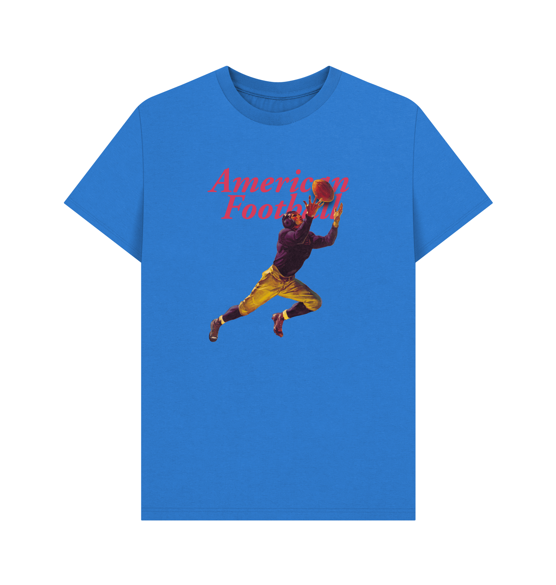 Bright Blue Printed T-shirt Front