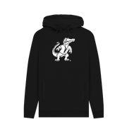 Black Printed Hoody Front