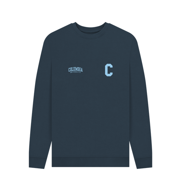 Navy Blue Printed Sweater