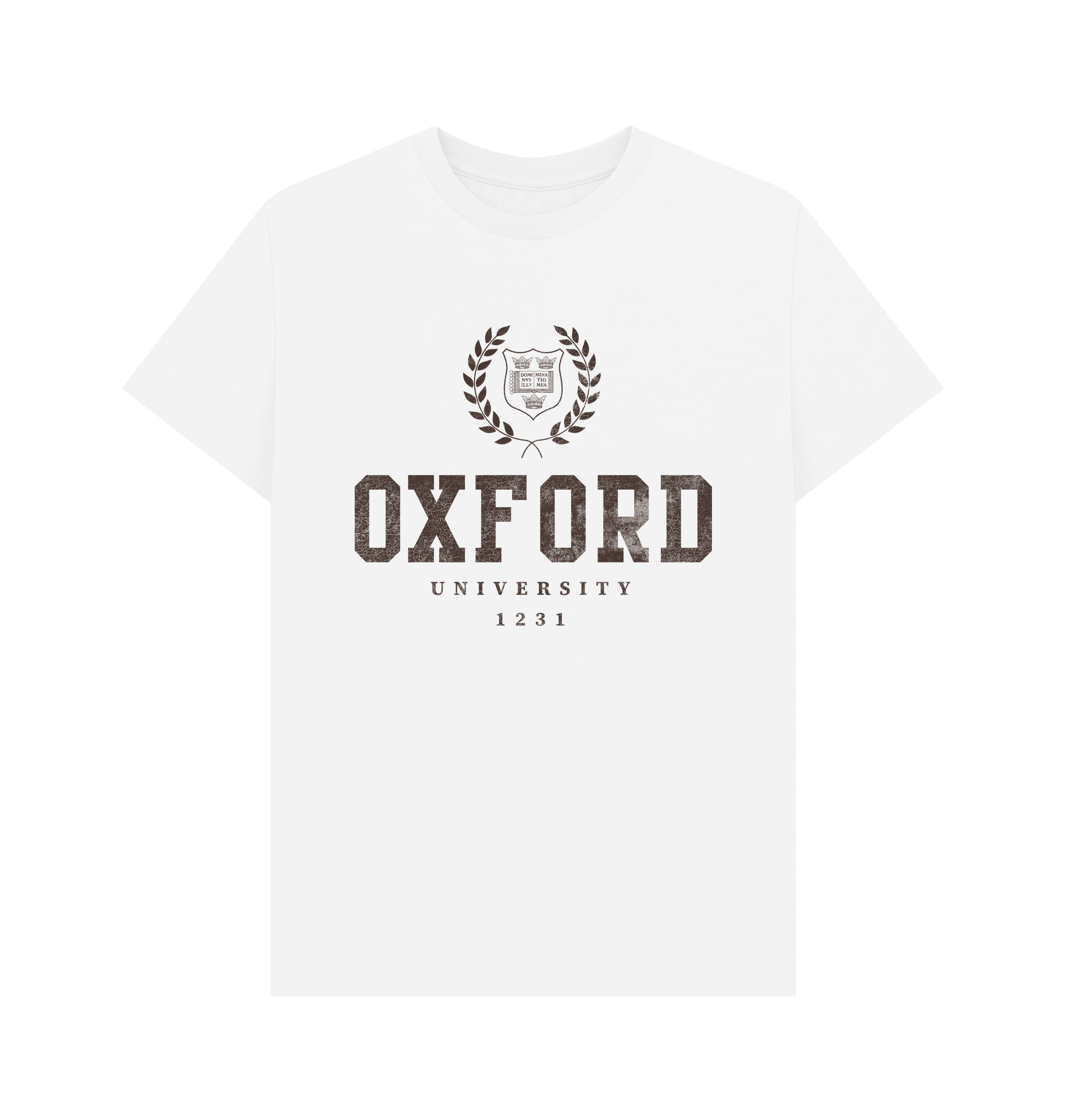 White Printed T-shirt Front