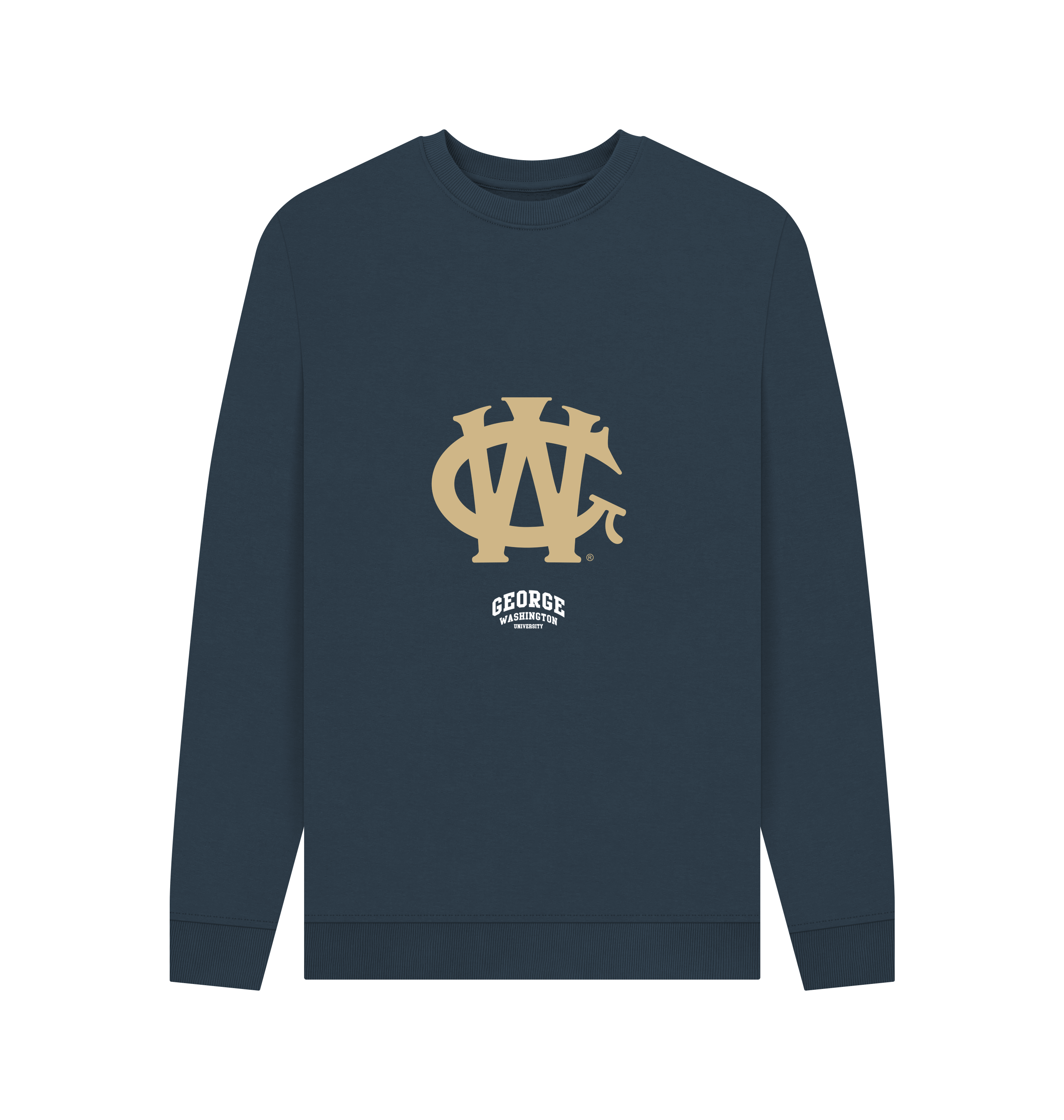 Navy Blue Printed Sweater