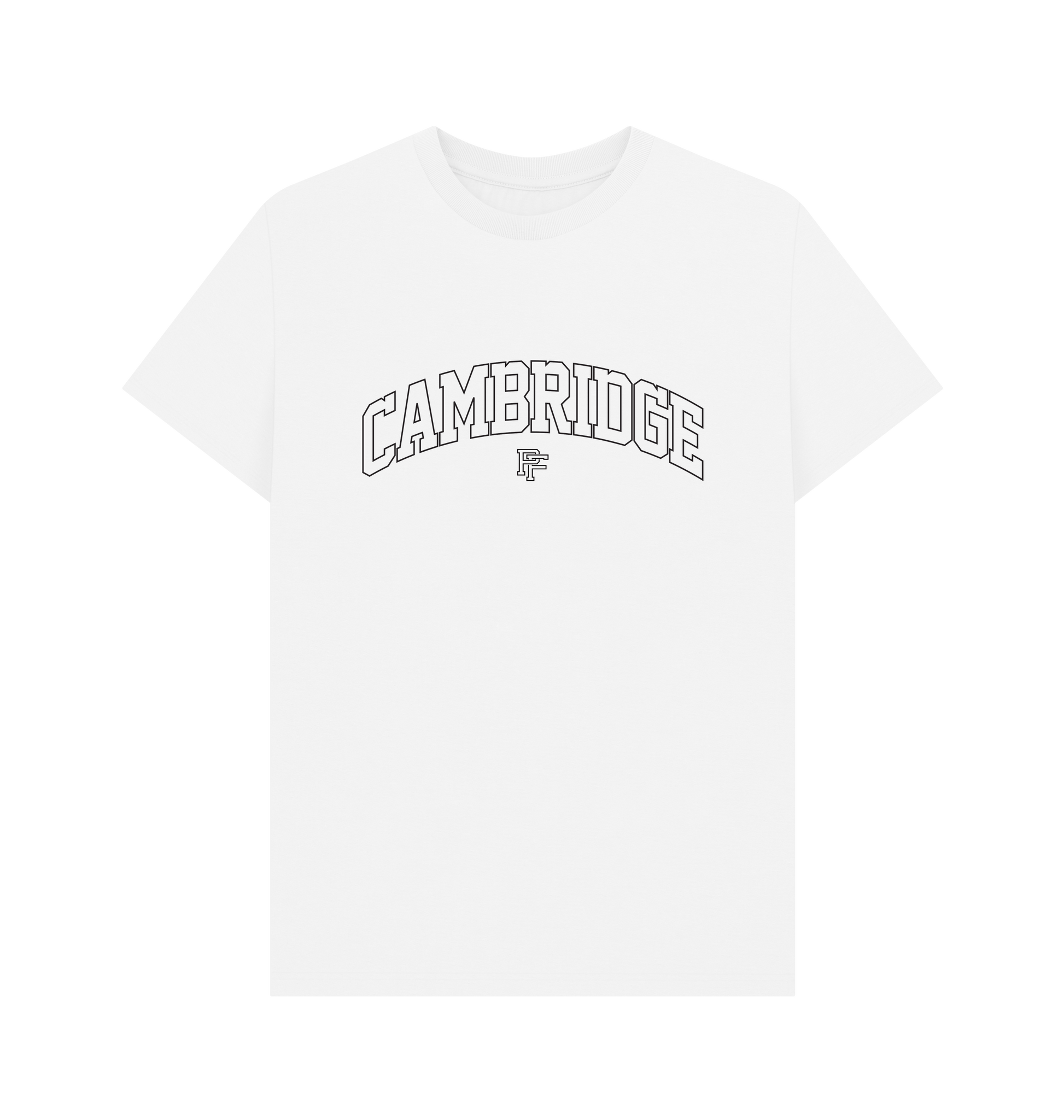 White Printed T-shirt Front