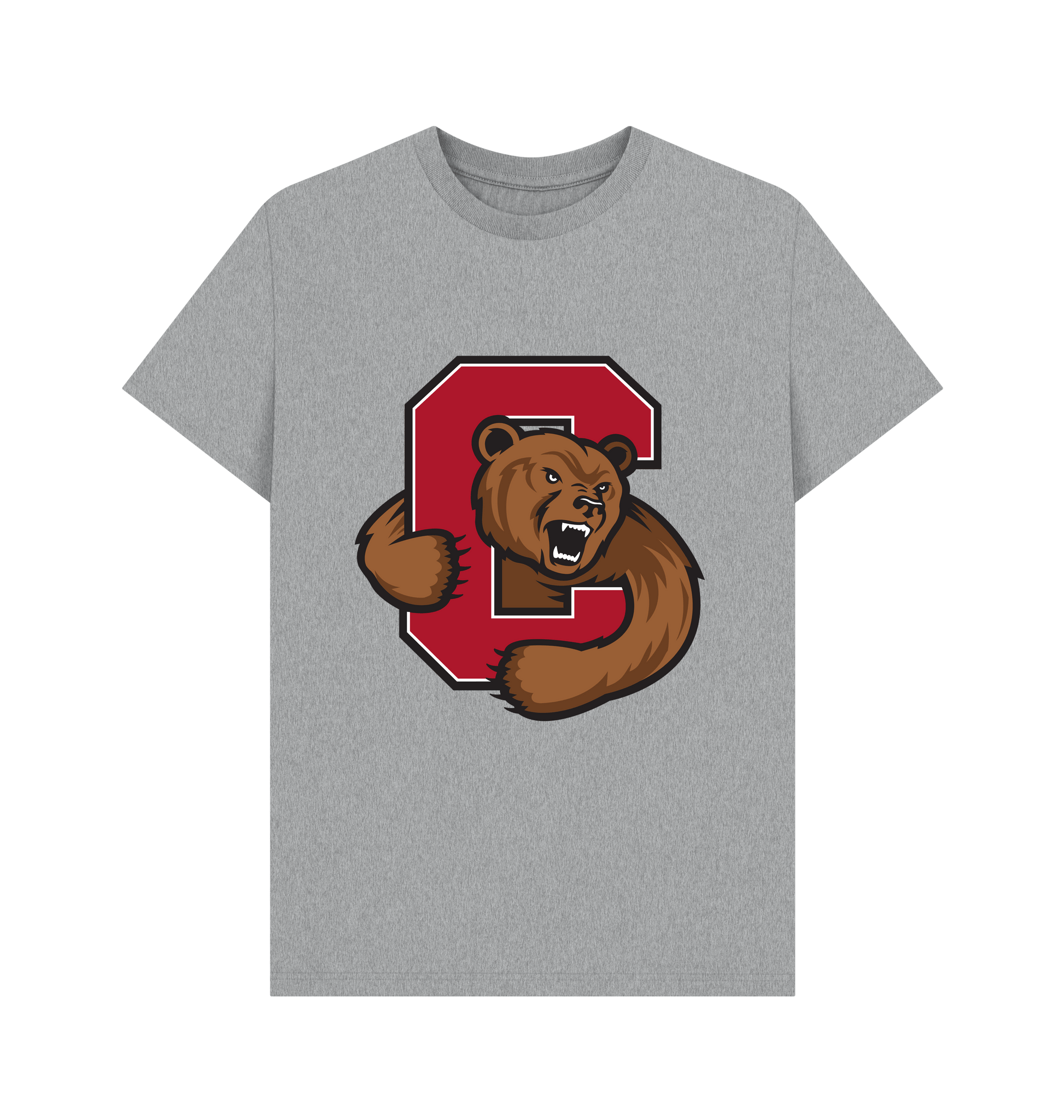 Athletic Grey Printed T-shirt