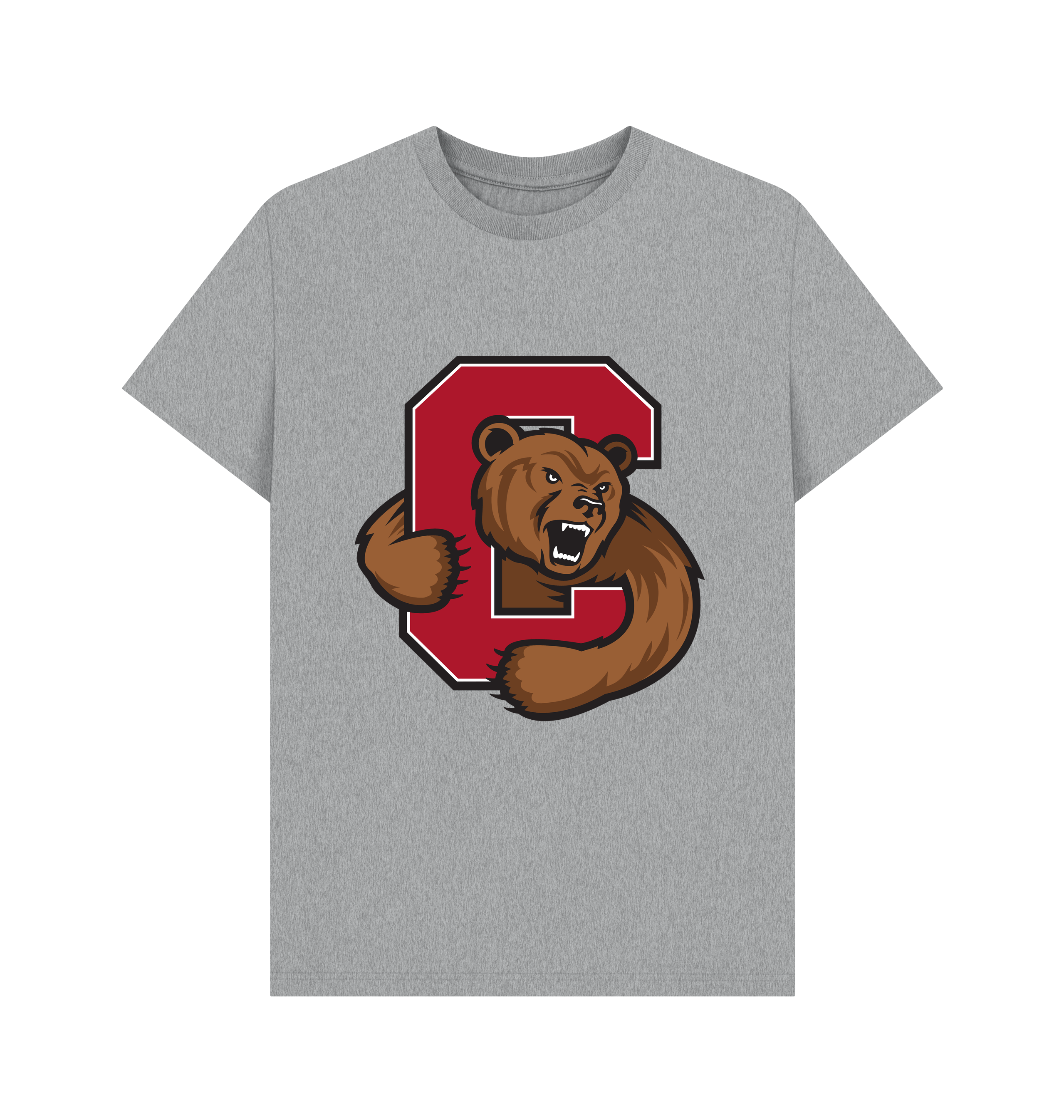 Athletic Grey Printed T-shirt