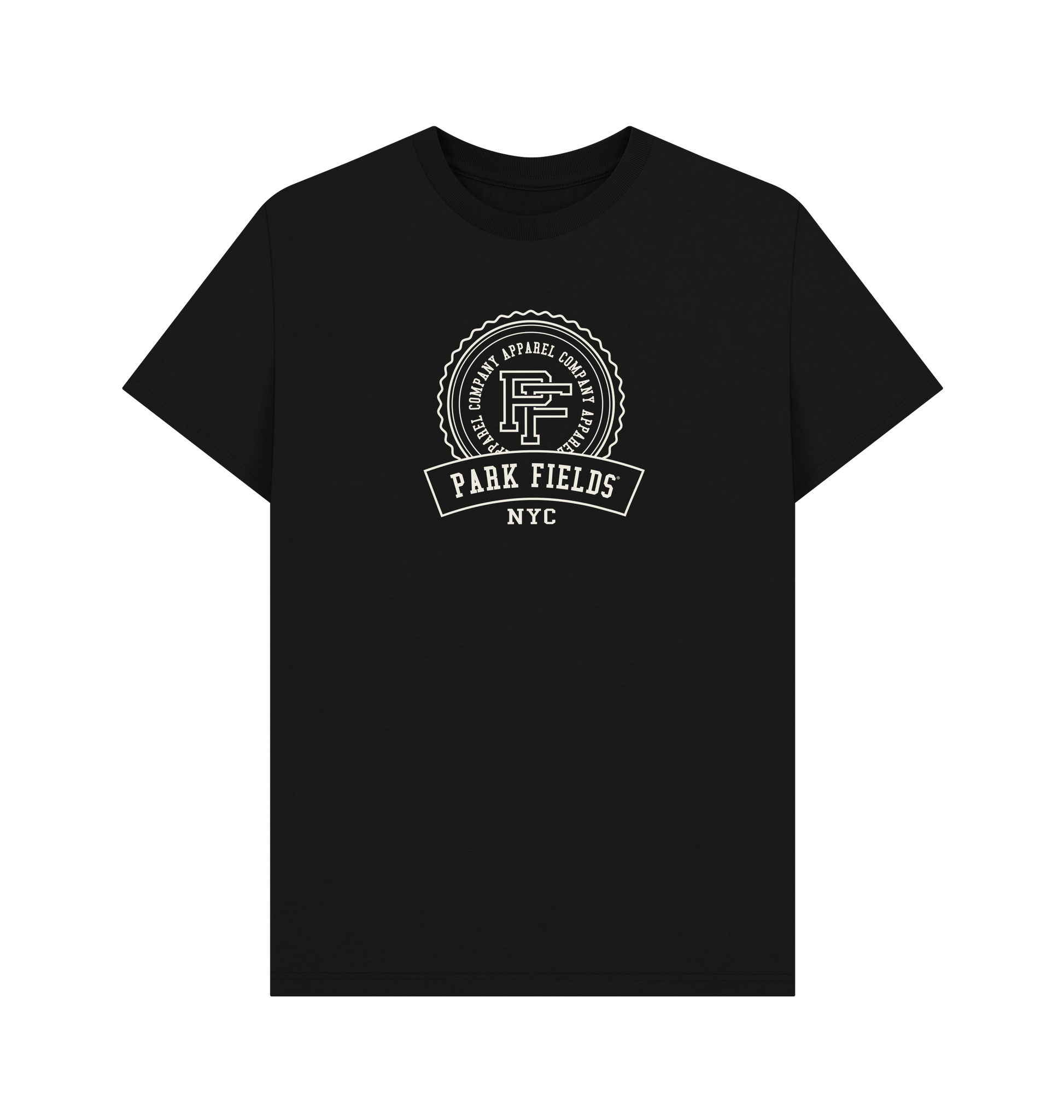 Black Printed T-shirt Front