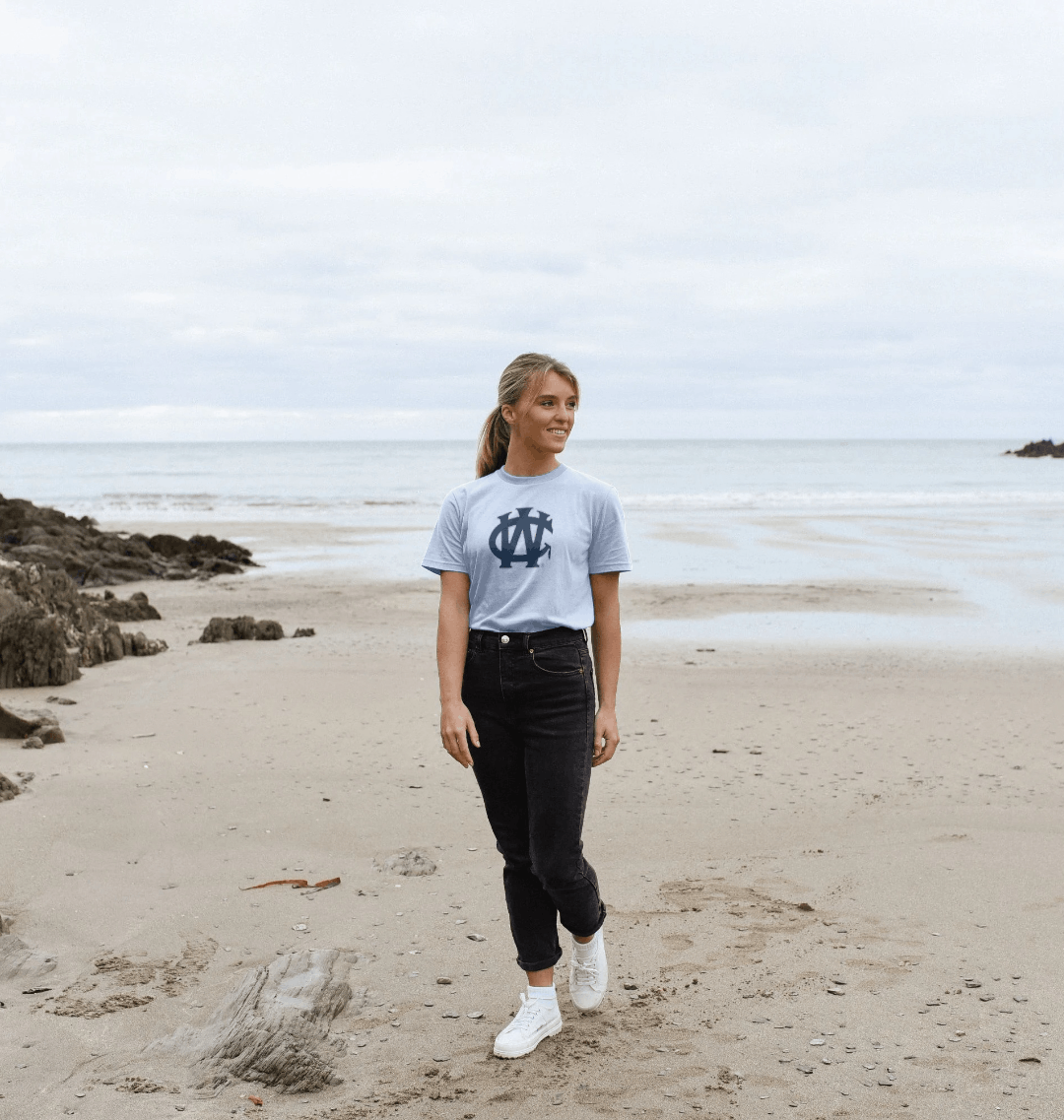 Sky Blue Printed T-shirt