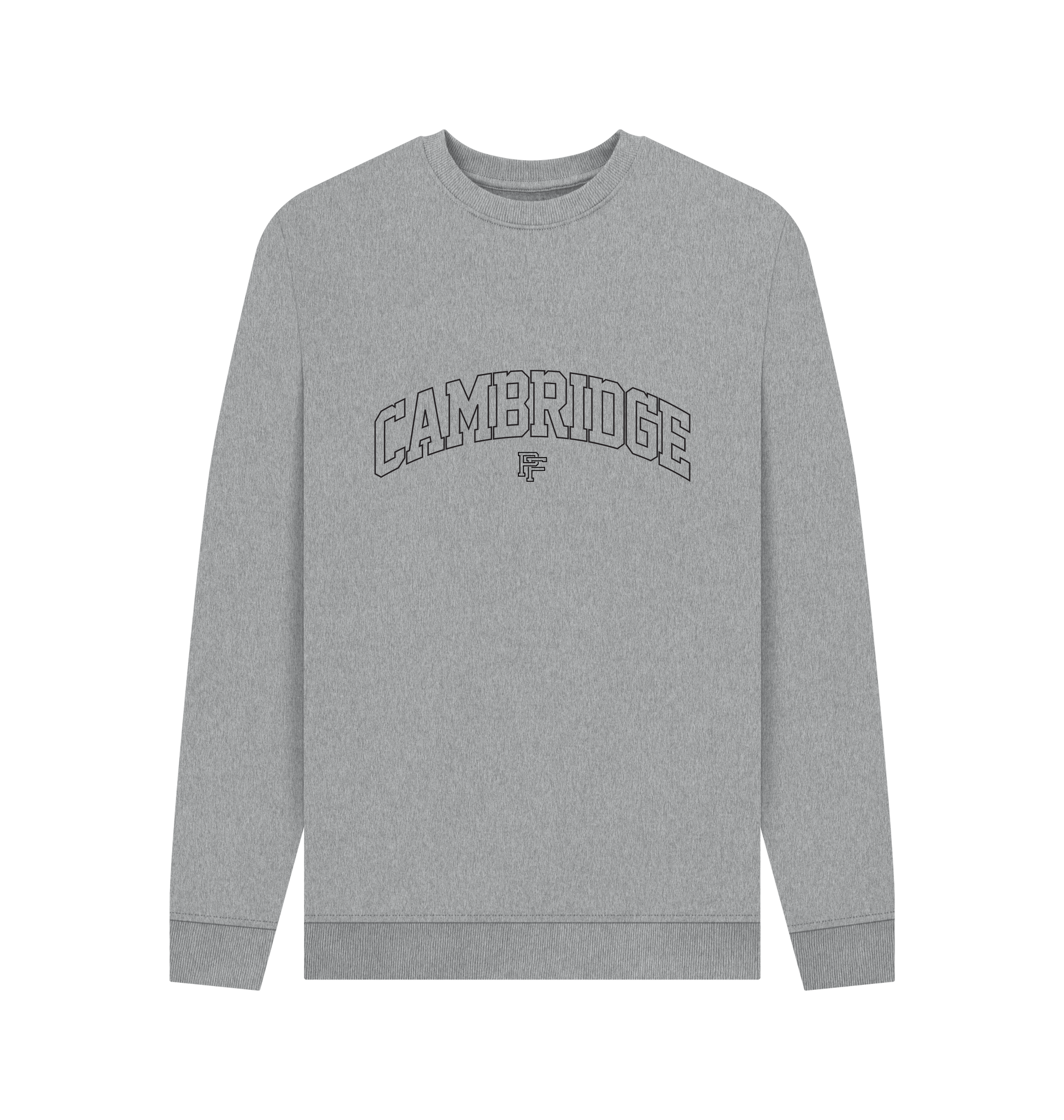 Light Heather Printed Sweater Front