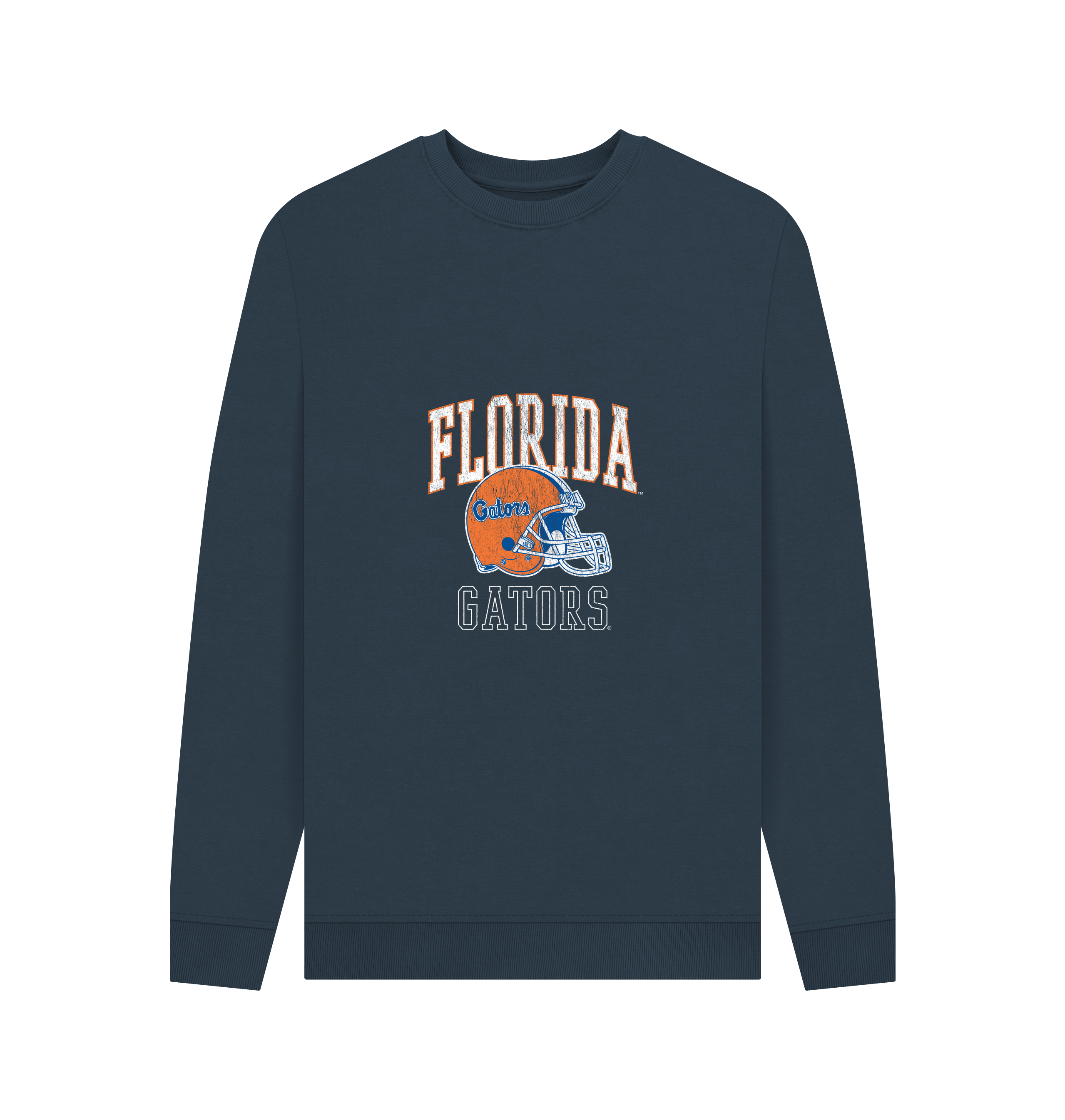 Navy Blue Printed Sweater