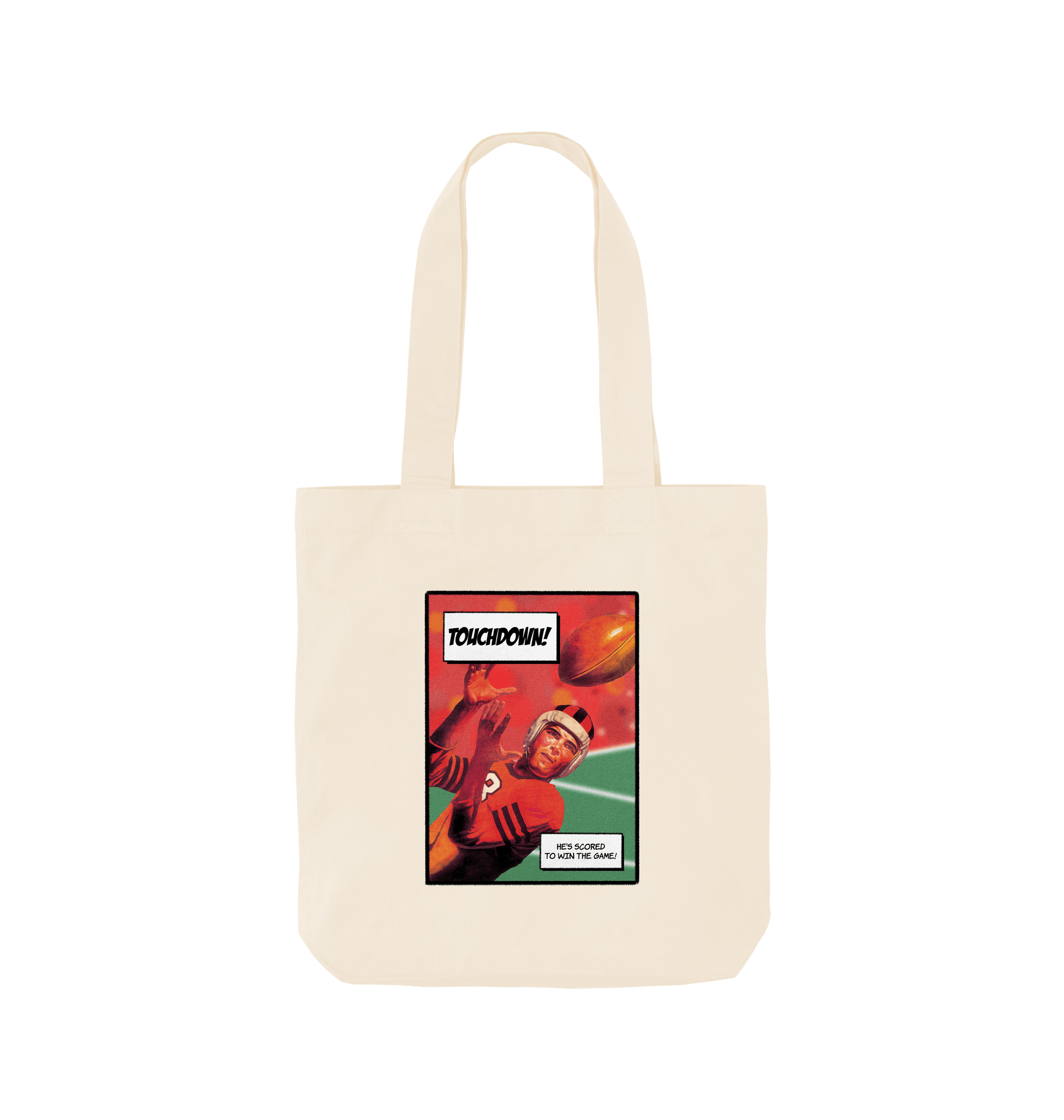 Natural Printed Bag Front