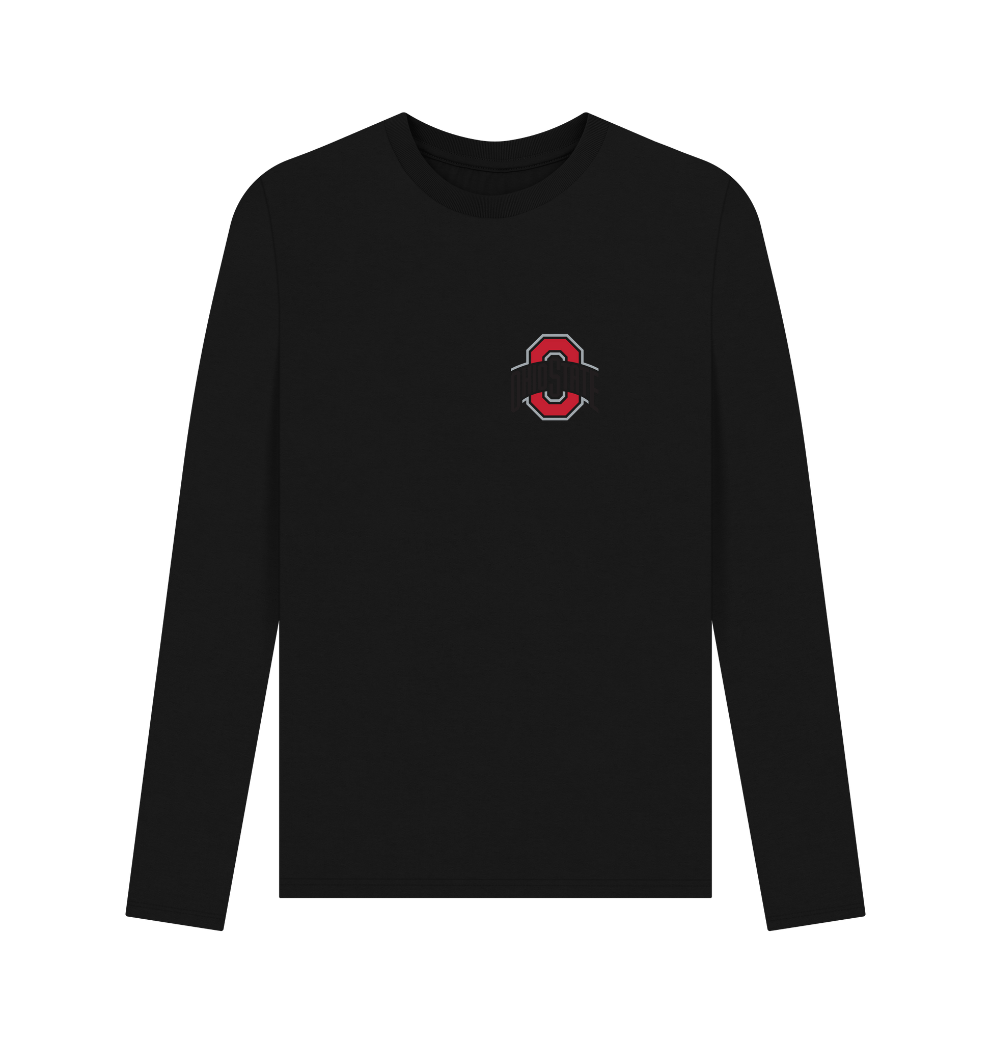 Black Printed Long Sleeve T Shirt