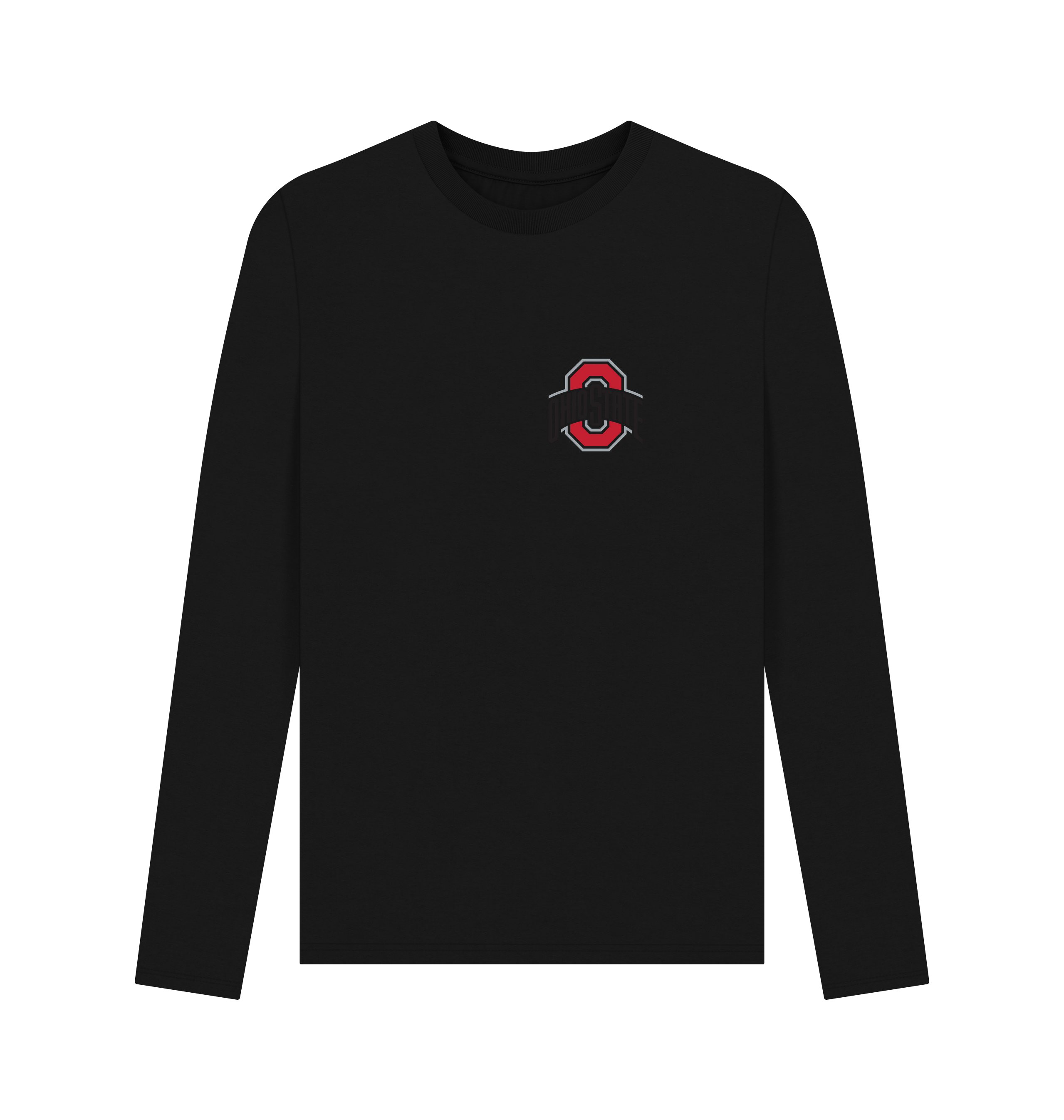 Black Printed Long Sleeve T Shirt