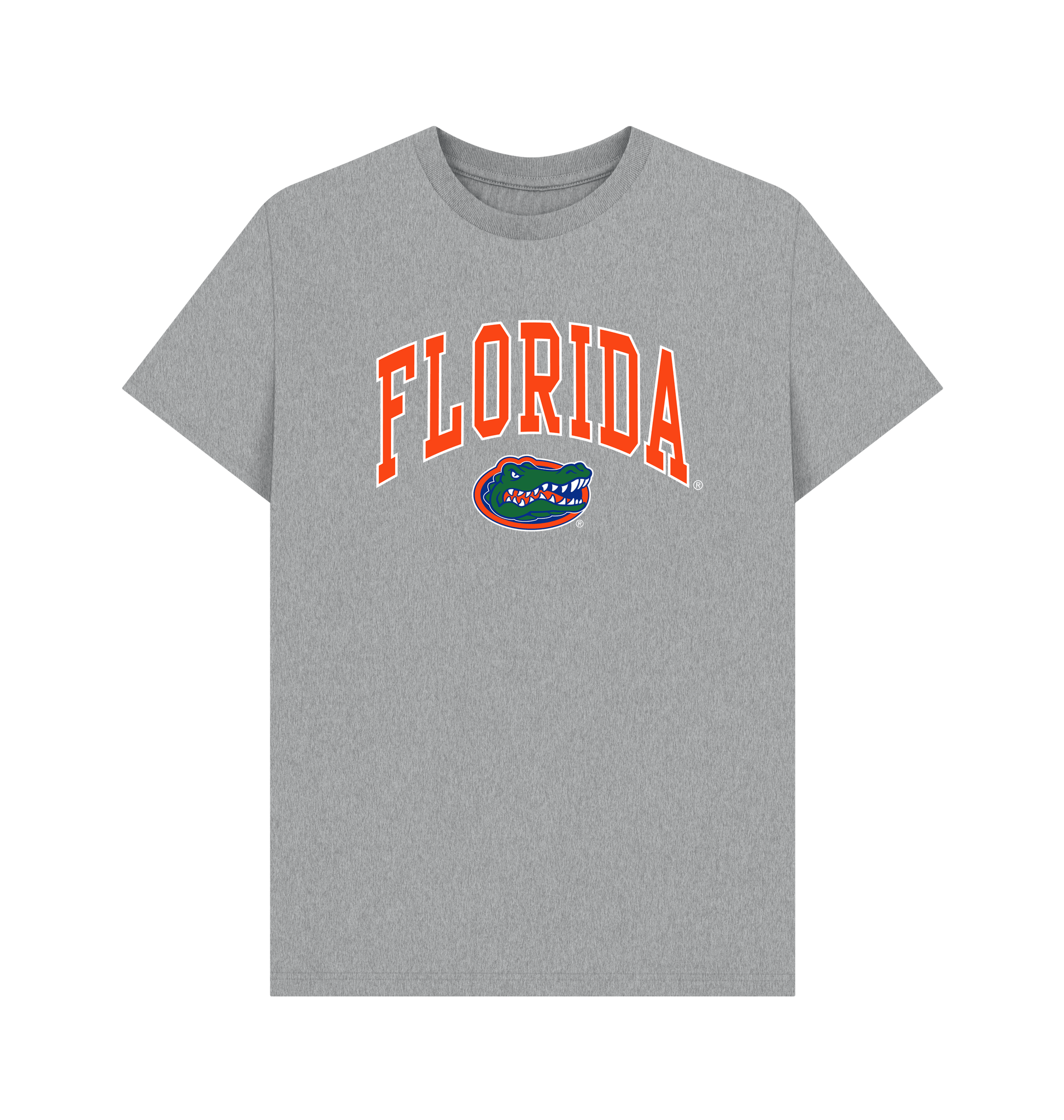 Athletic Grey Printed T-shirt Front