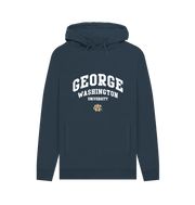 Navy Printed Hoody