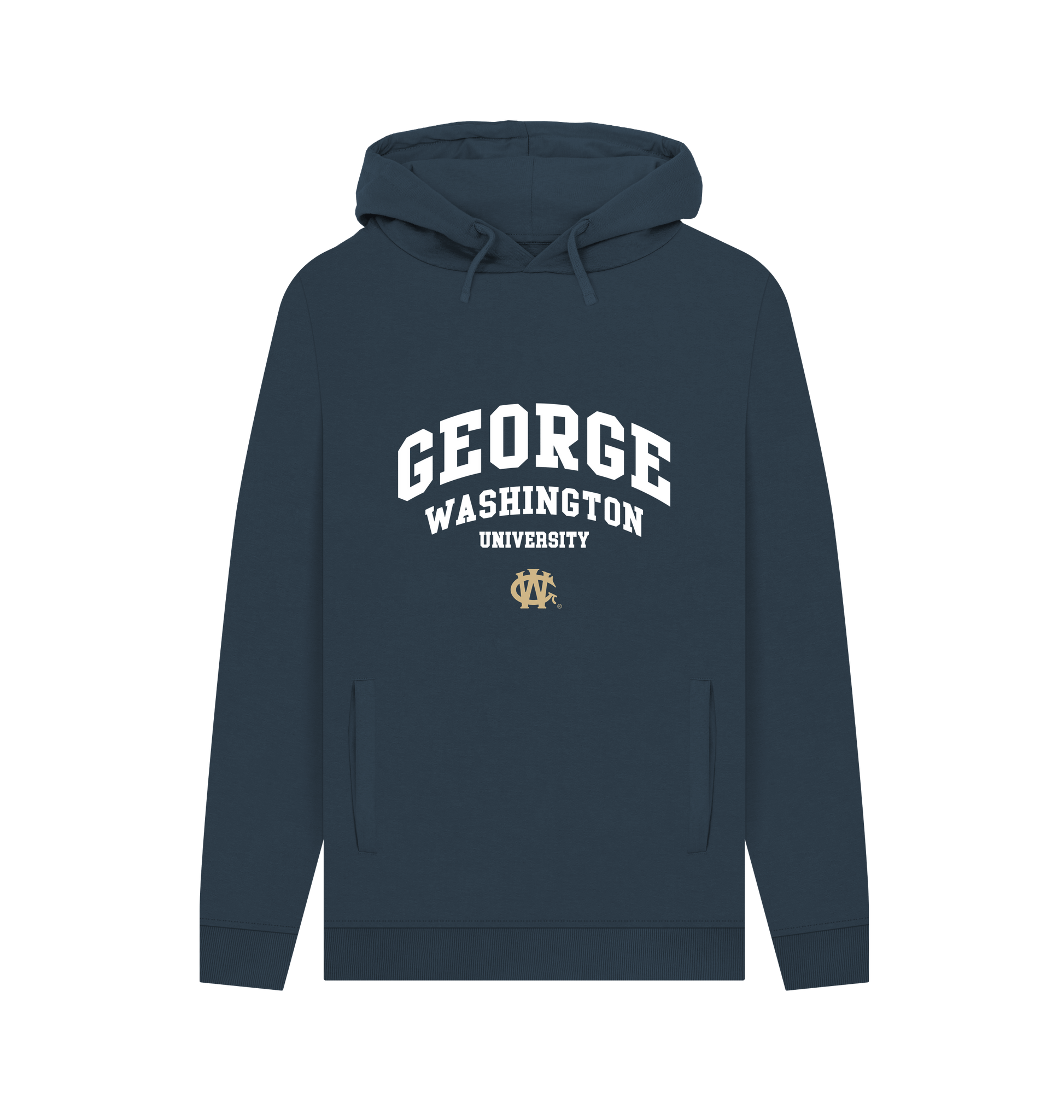 Navy Printed Hoody