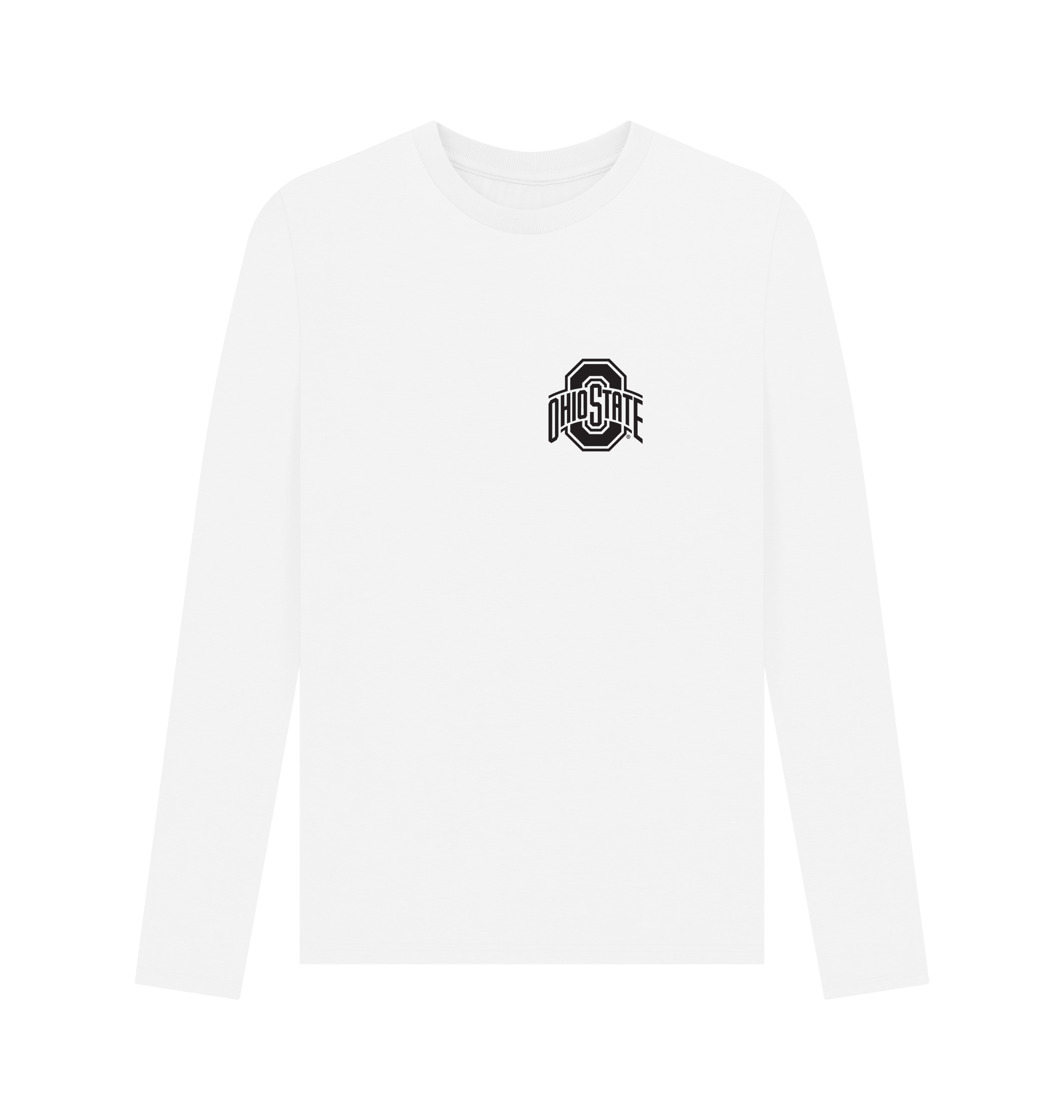 White Printed Long Sleeve T Shirt