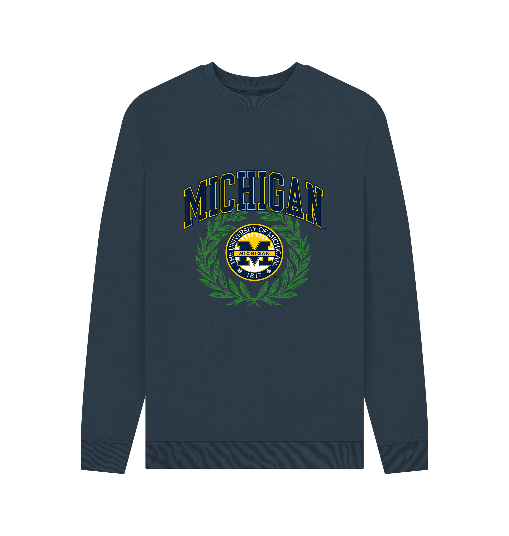 Navy Blue Printed Sweater