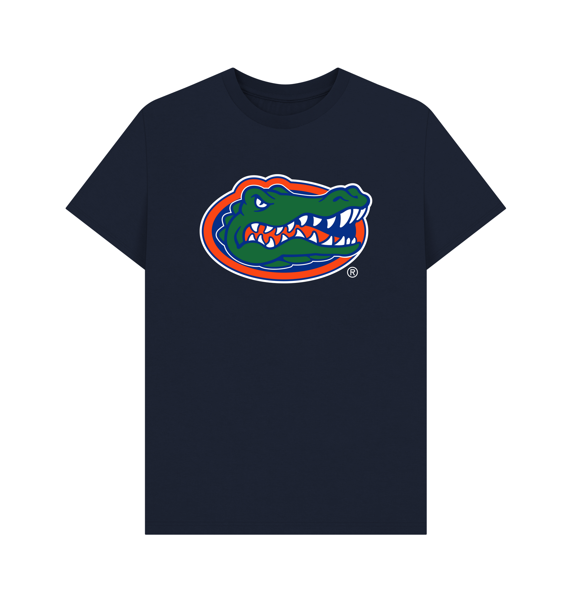 Navy Blue Printed T-shirt Front
