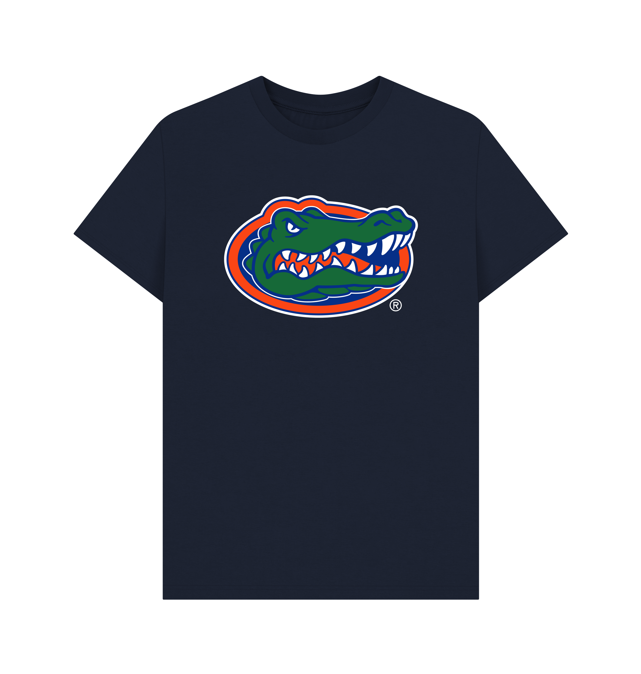 Navy Blue Printed T-shirt Front