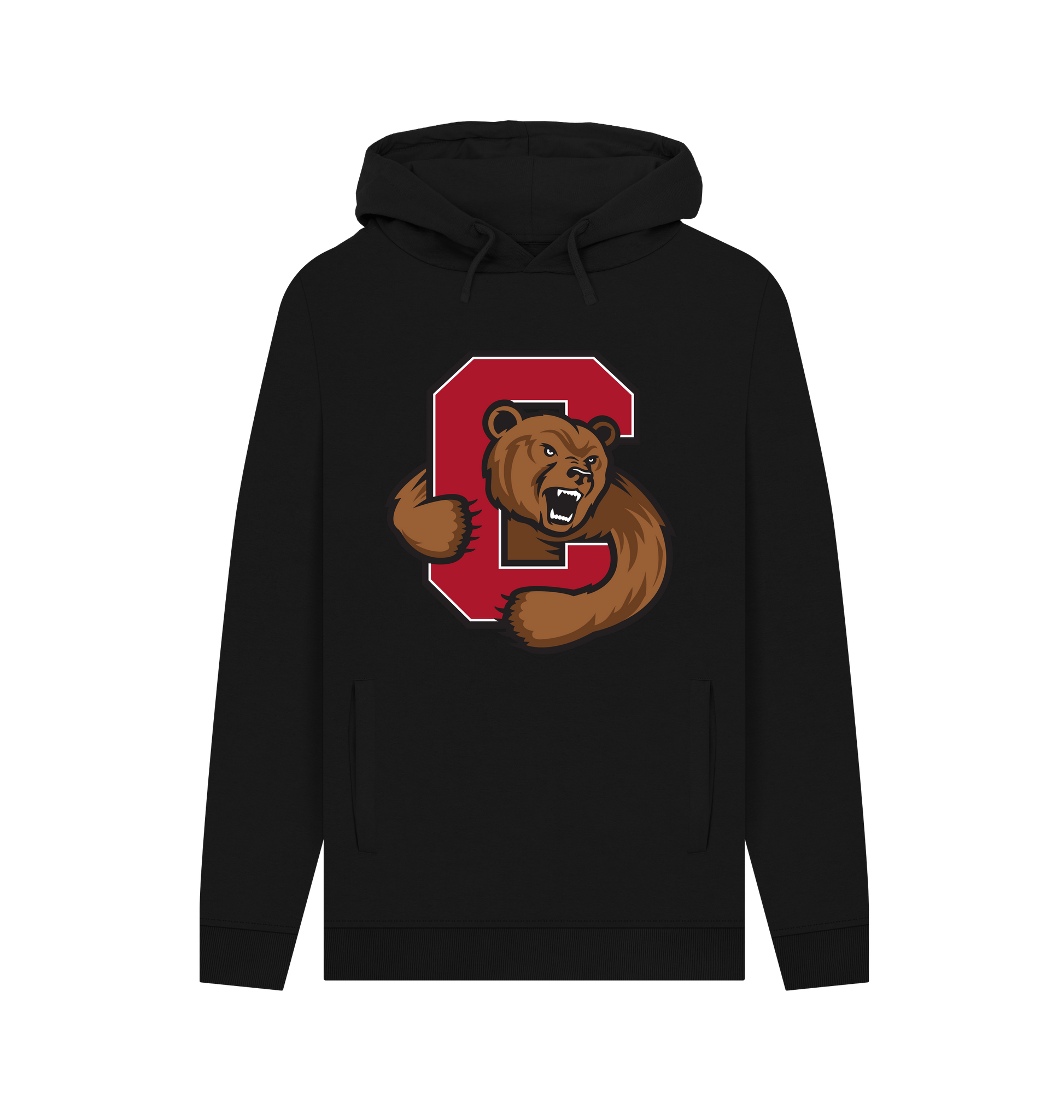 Black Printed Hoody