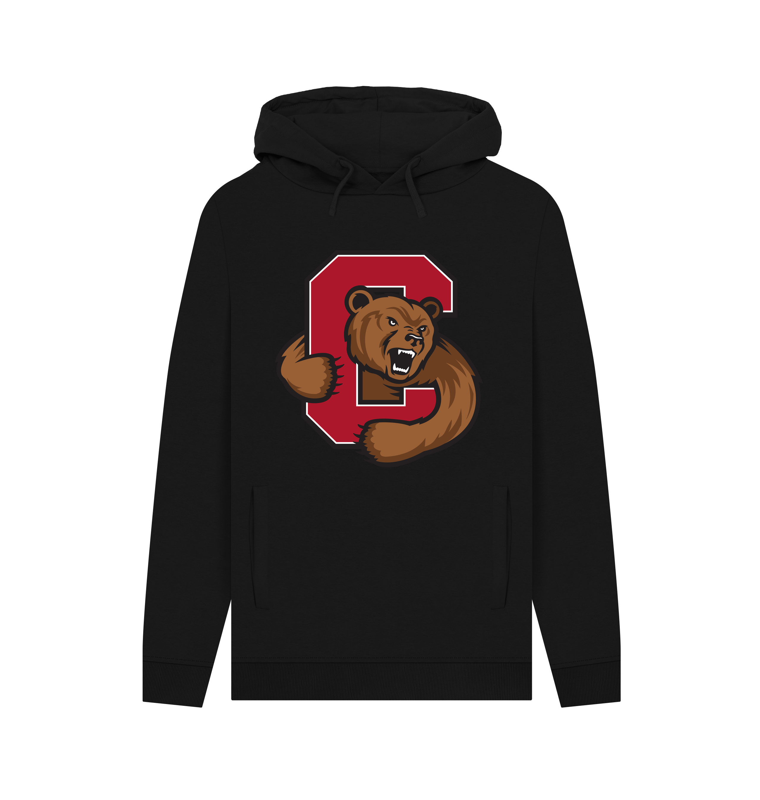 Black Printed Hoody