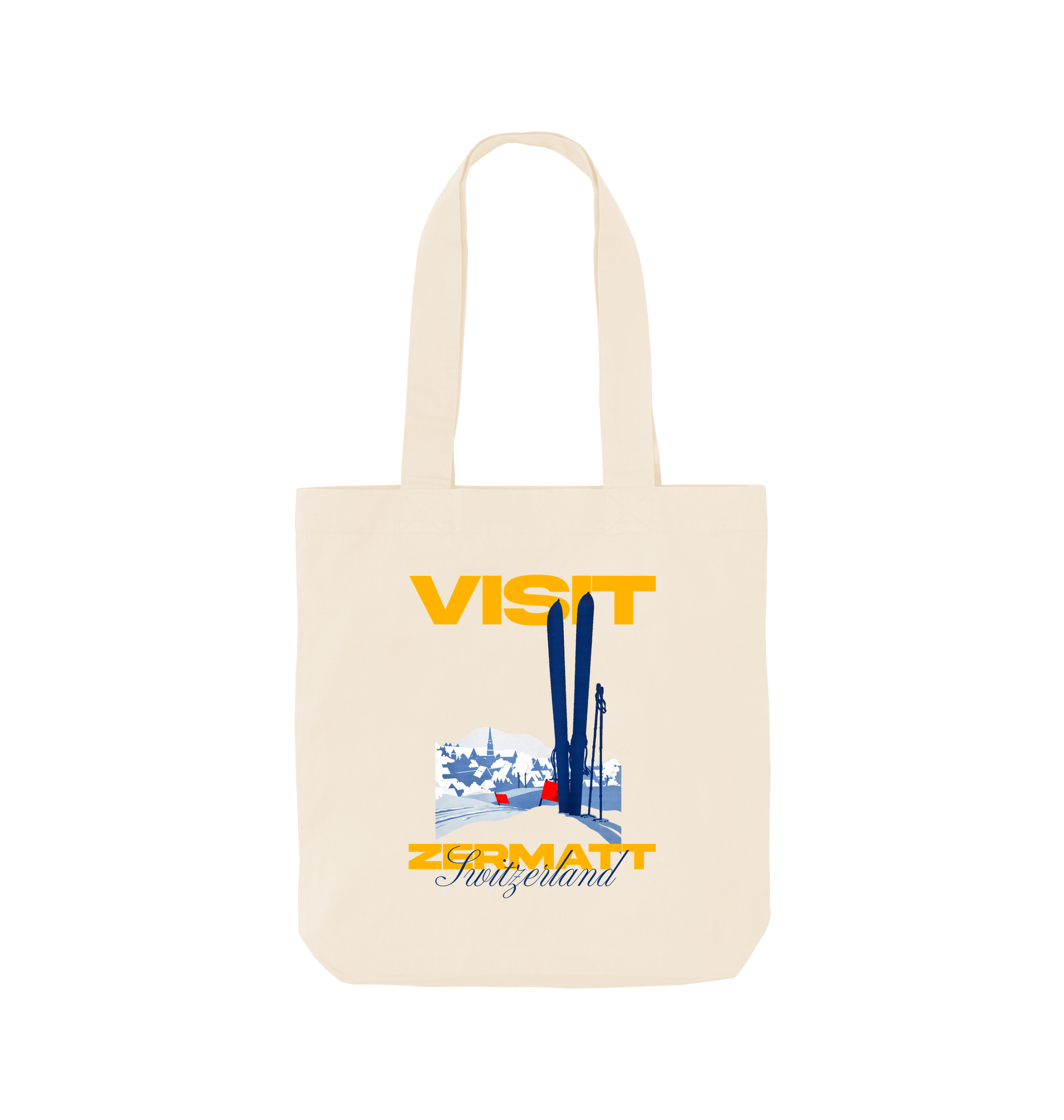 Natural Printed Bag Front