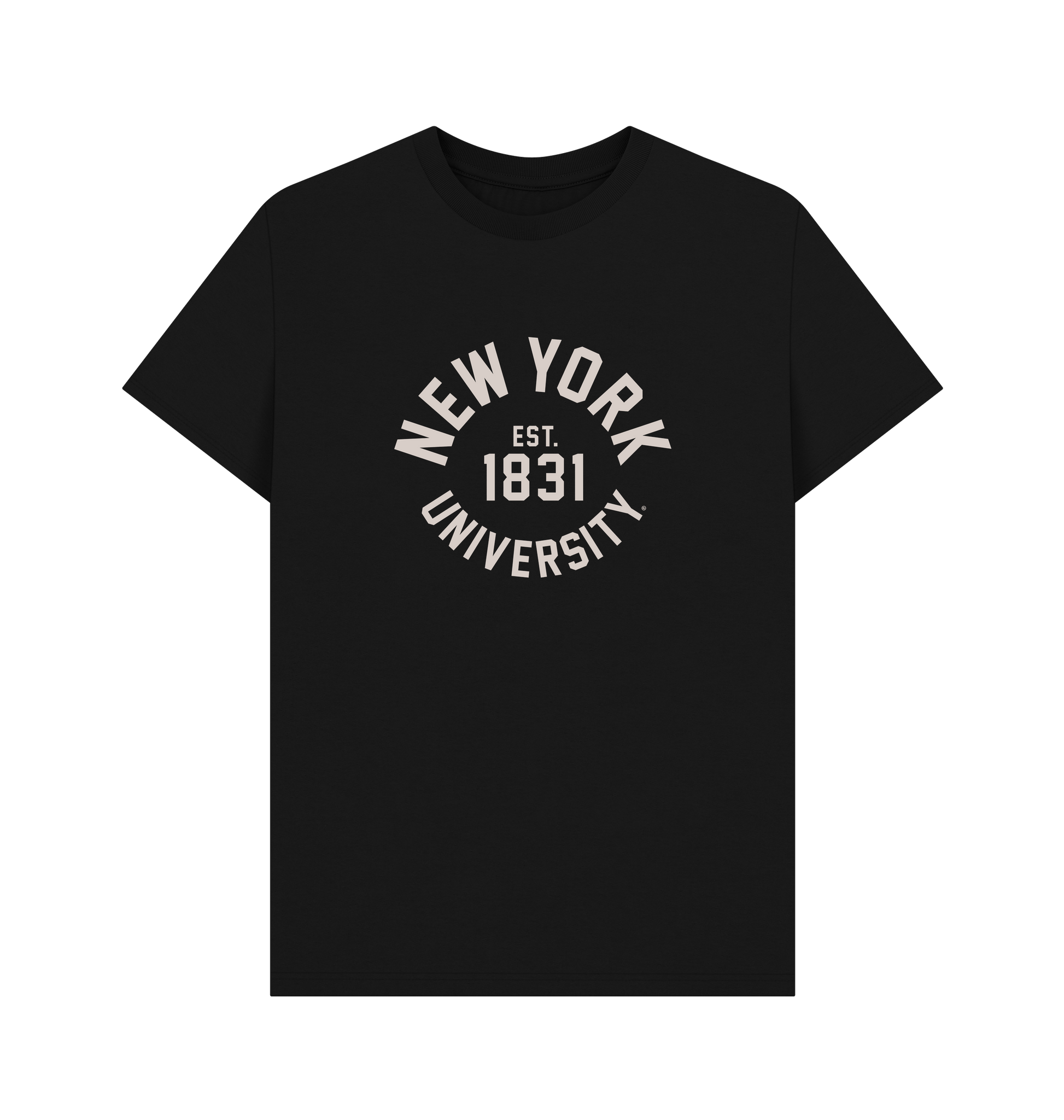 Black Printed T-shirt Front