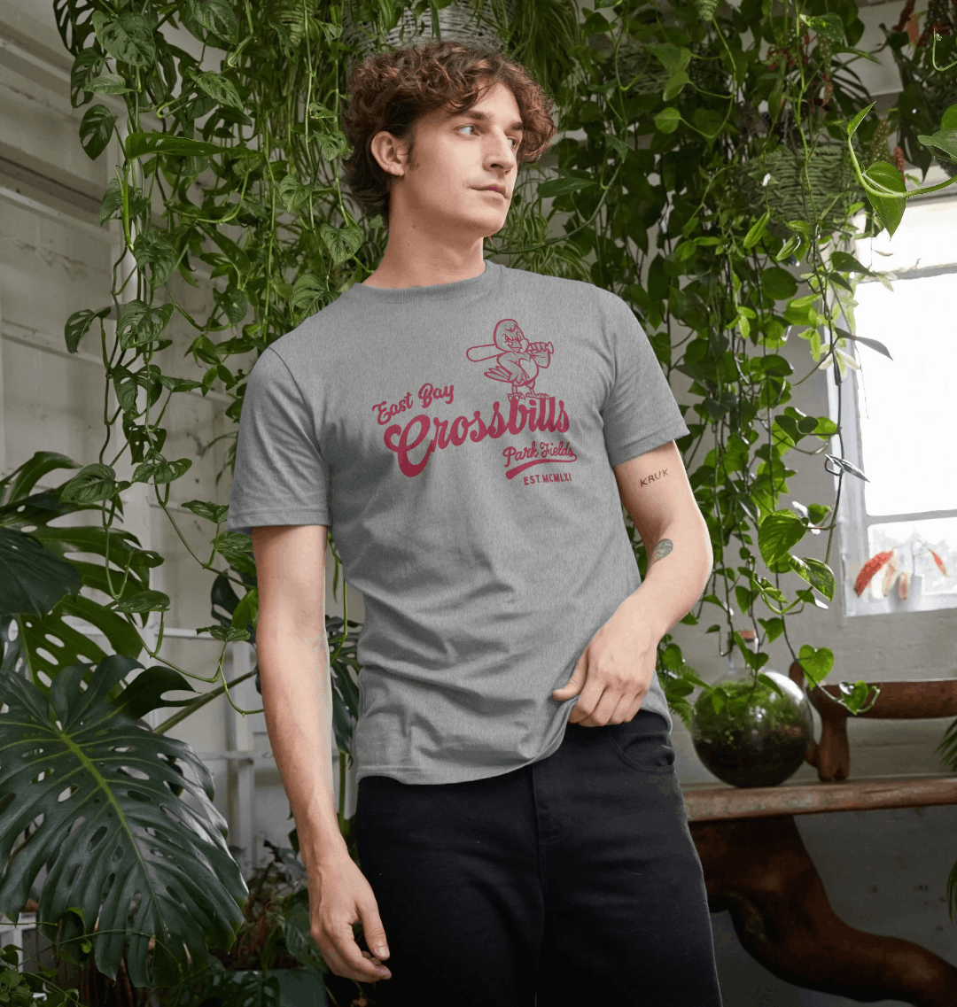 Athletic Grey Printed T-shirt