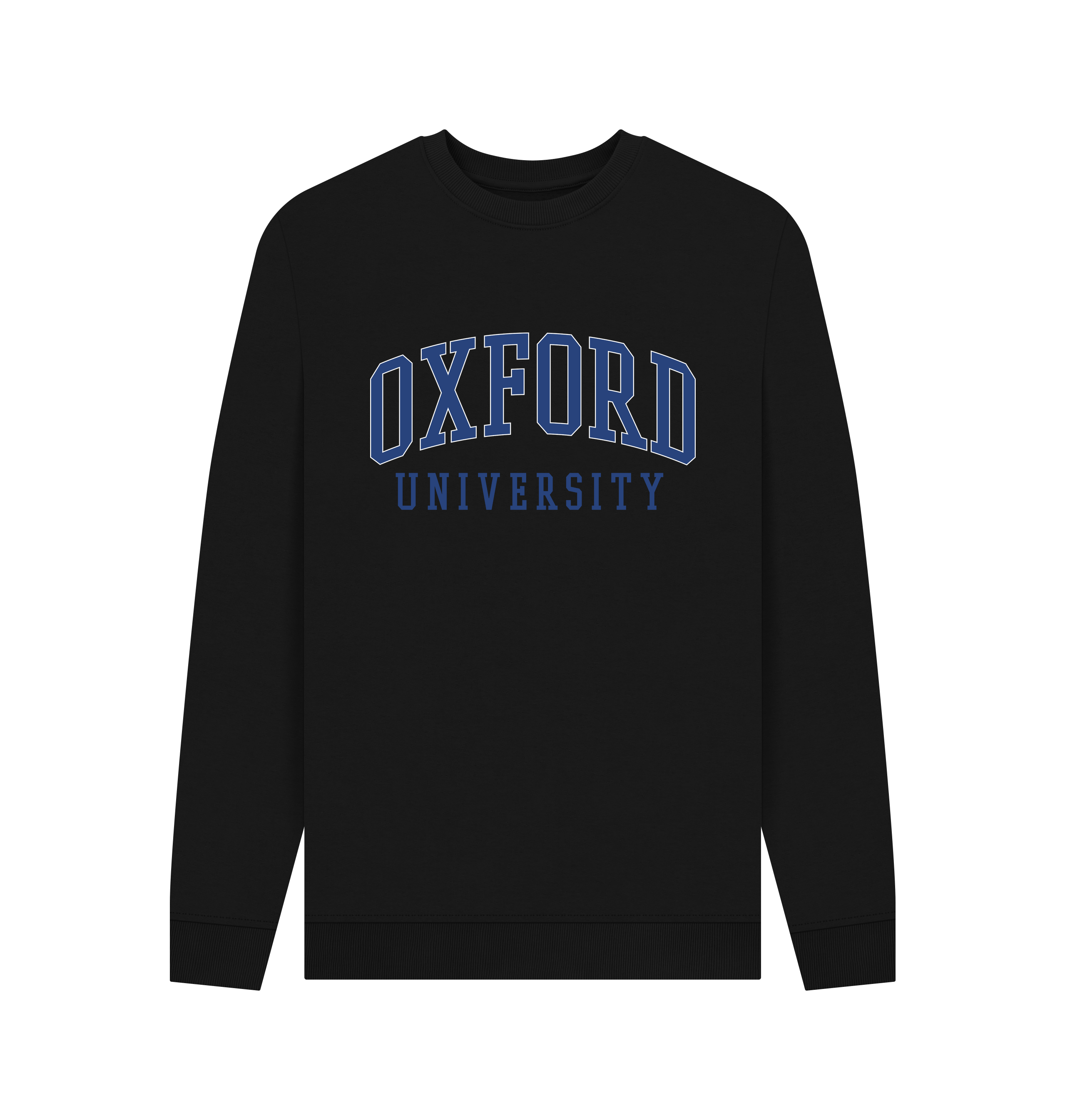 Black Printed Sweater Front
