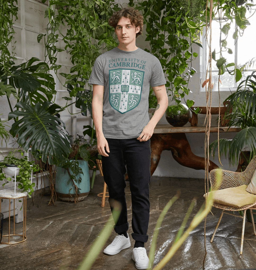 Athletic Grey Printed T-shirt