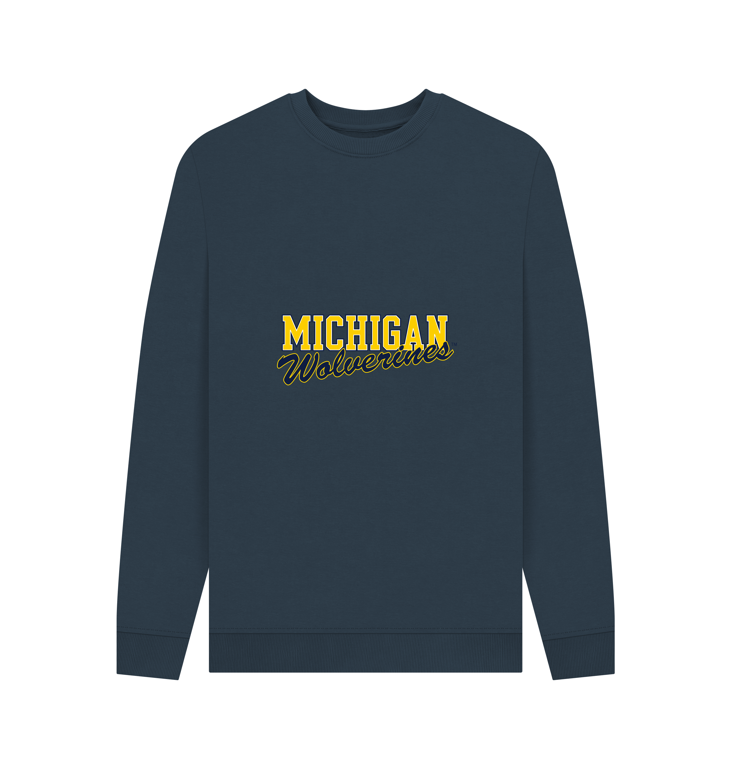 Navy Blue Printed Sweater