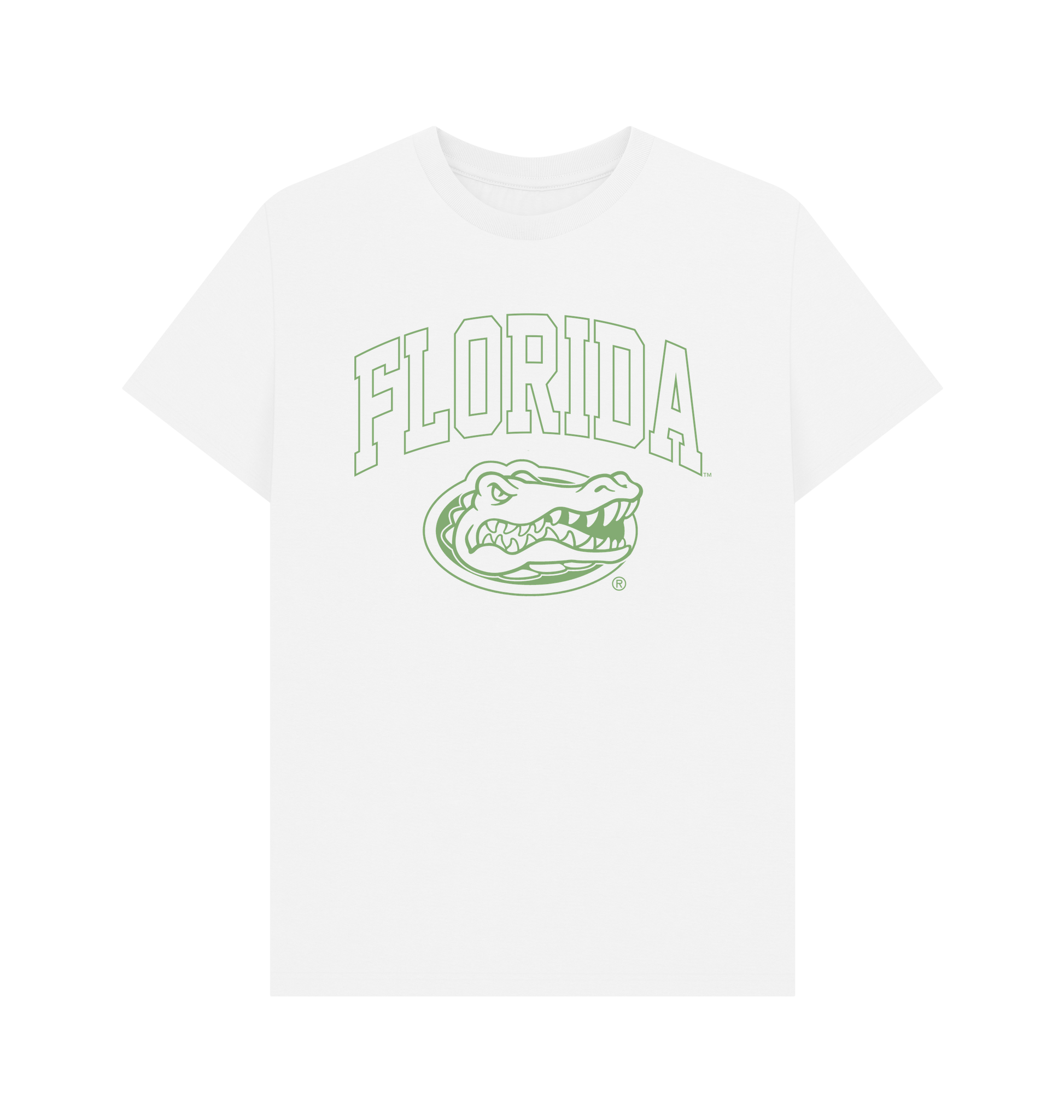 White Printed T-shirt Front
