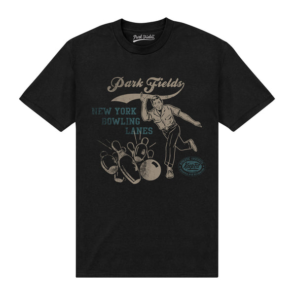 Park Fields New York Bowling Lanes Black T-Shirt