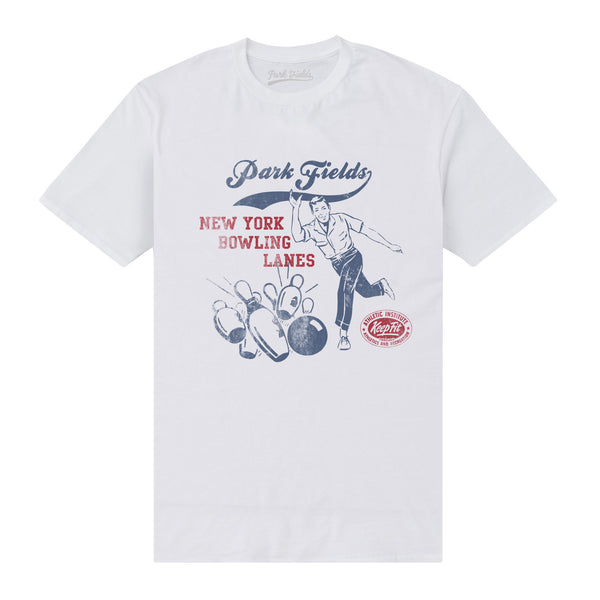 Park Fields New York Bowling Lanes White T-Shirt