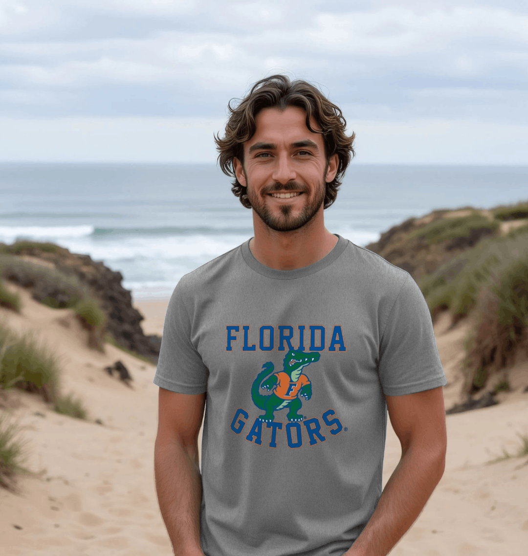 Athletic Grey Printed T-shirt