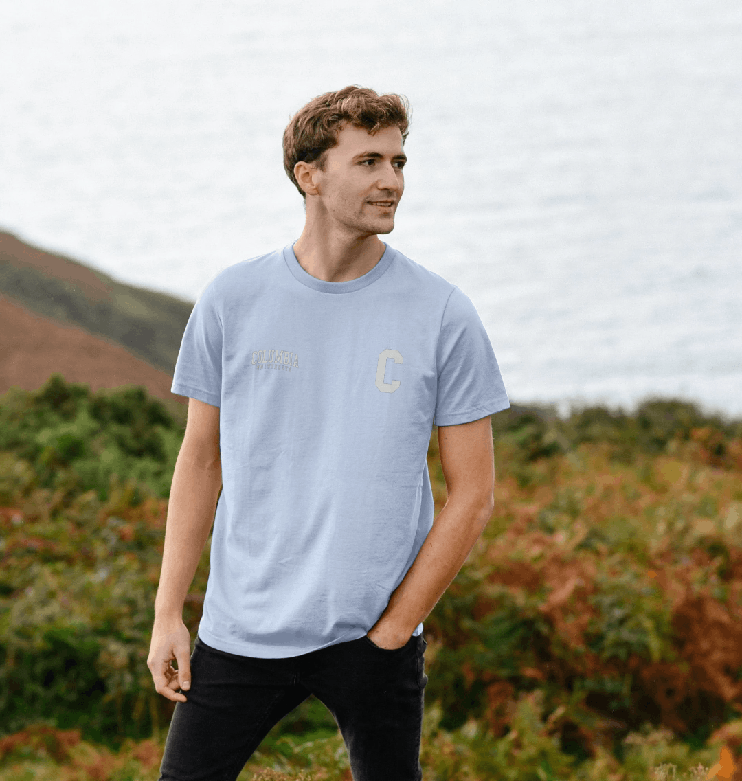Sky Blue Printed T-shirt