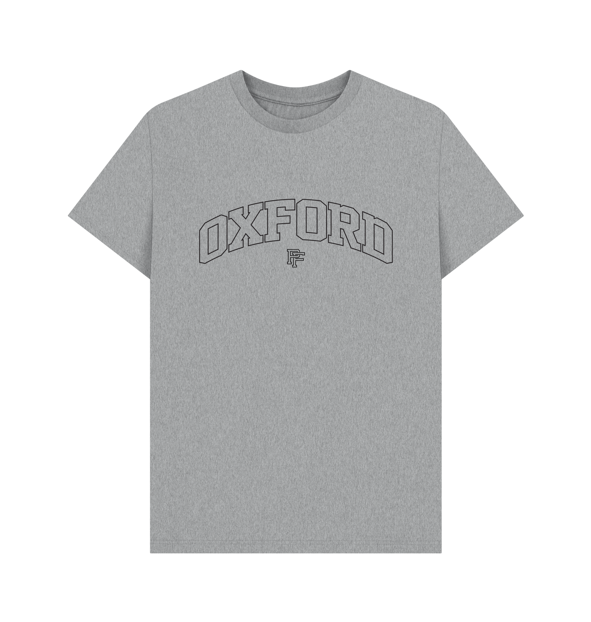 Athletic Grey Printed T-shirt Front