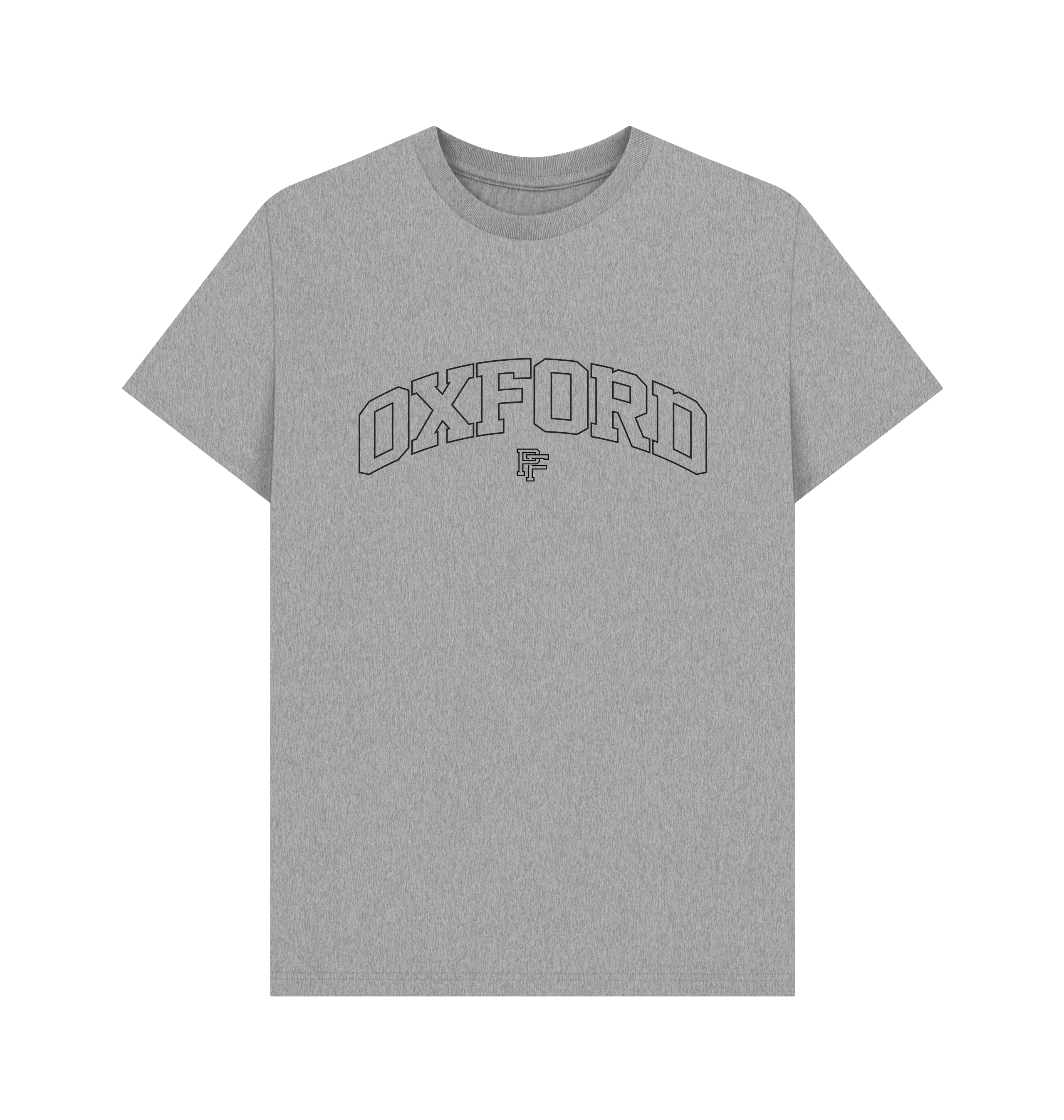 Athletic Grey Printed T-shirt Front