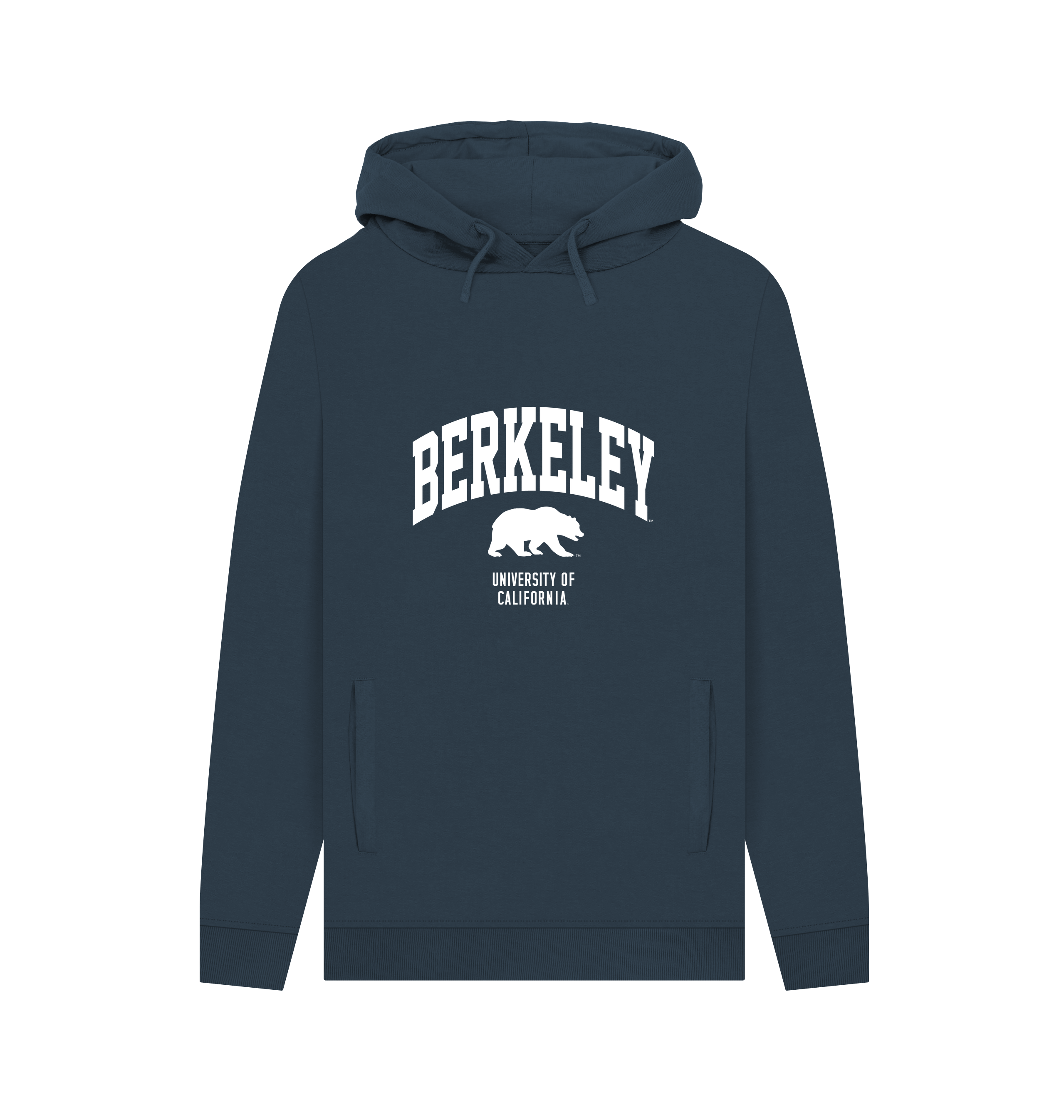 Navy Printed Hoody