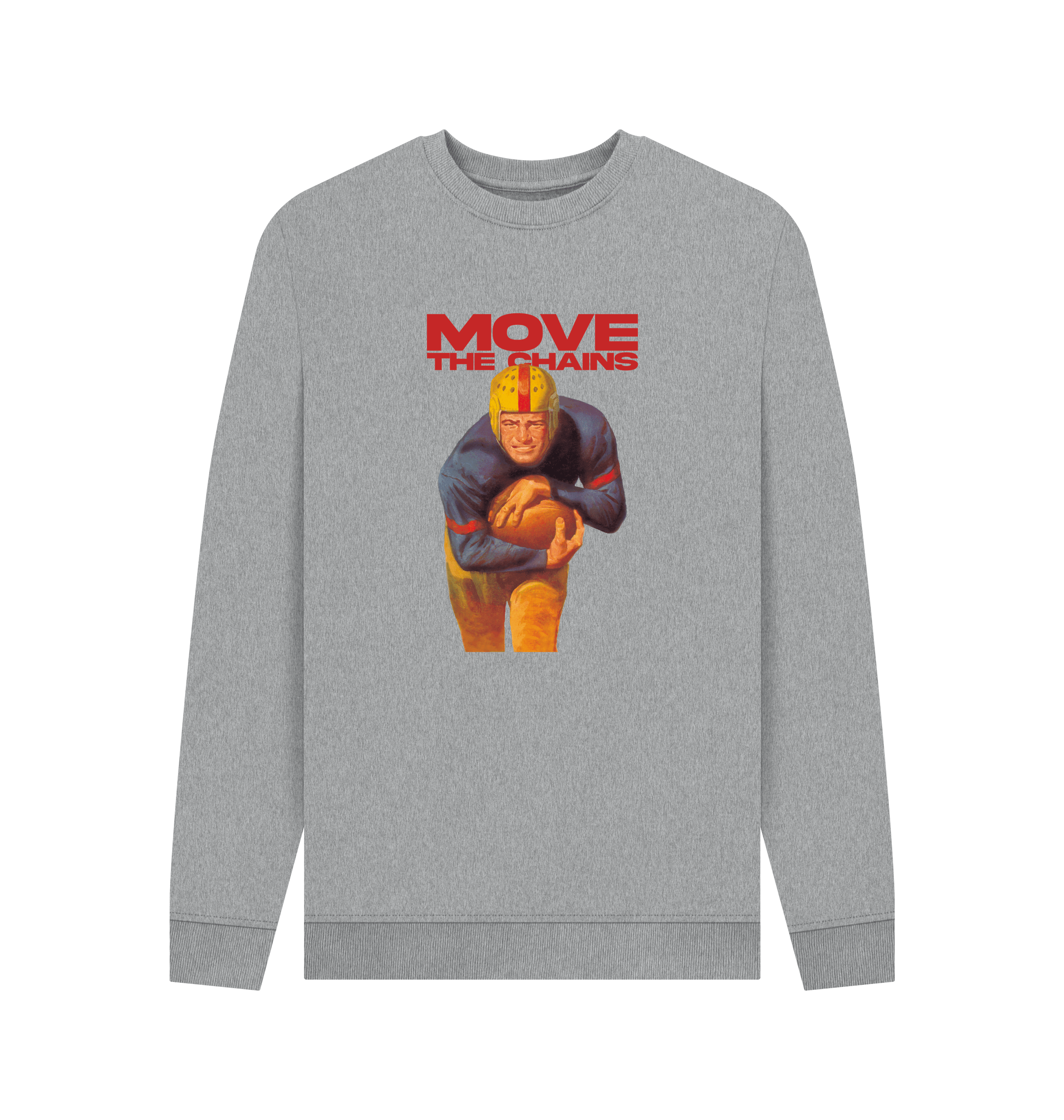 Light Heather Printed Sweater Front