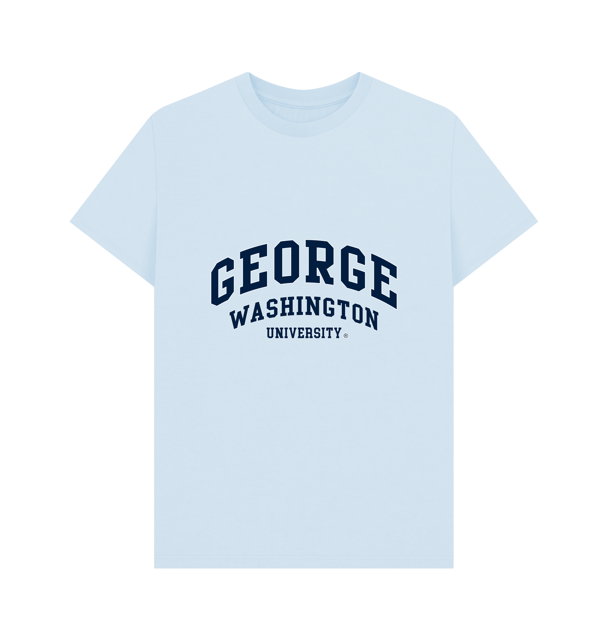 Sky Blue Printed T-shirt