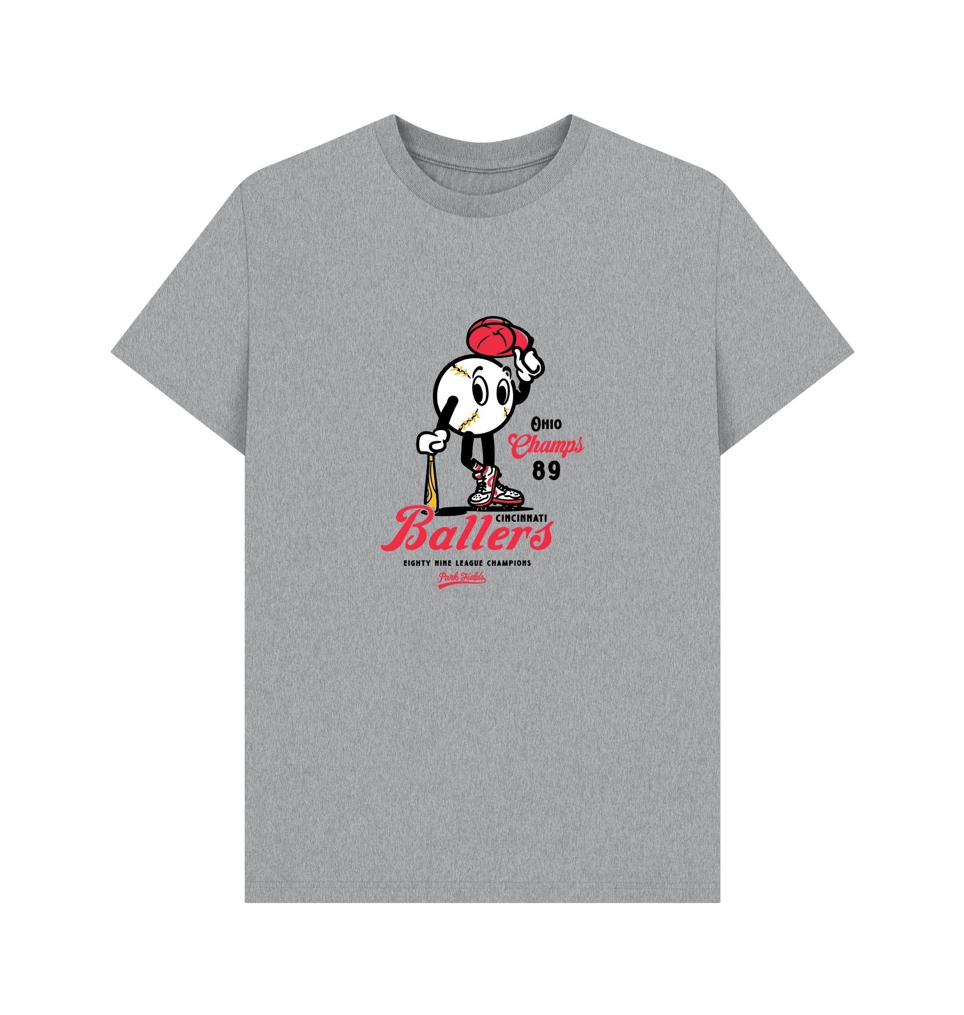 Athletic Grey Printed T-shirt
