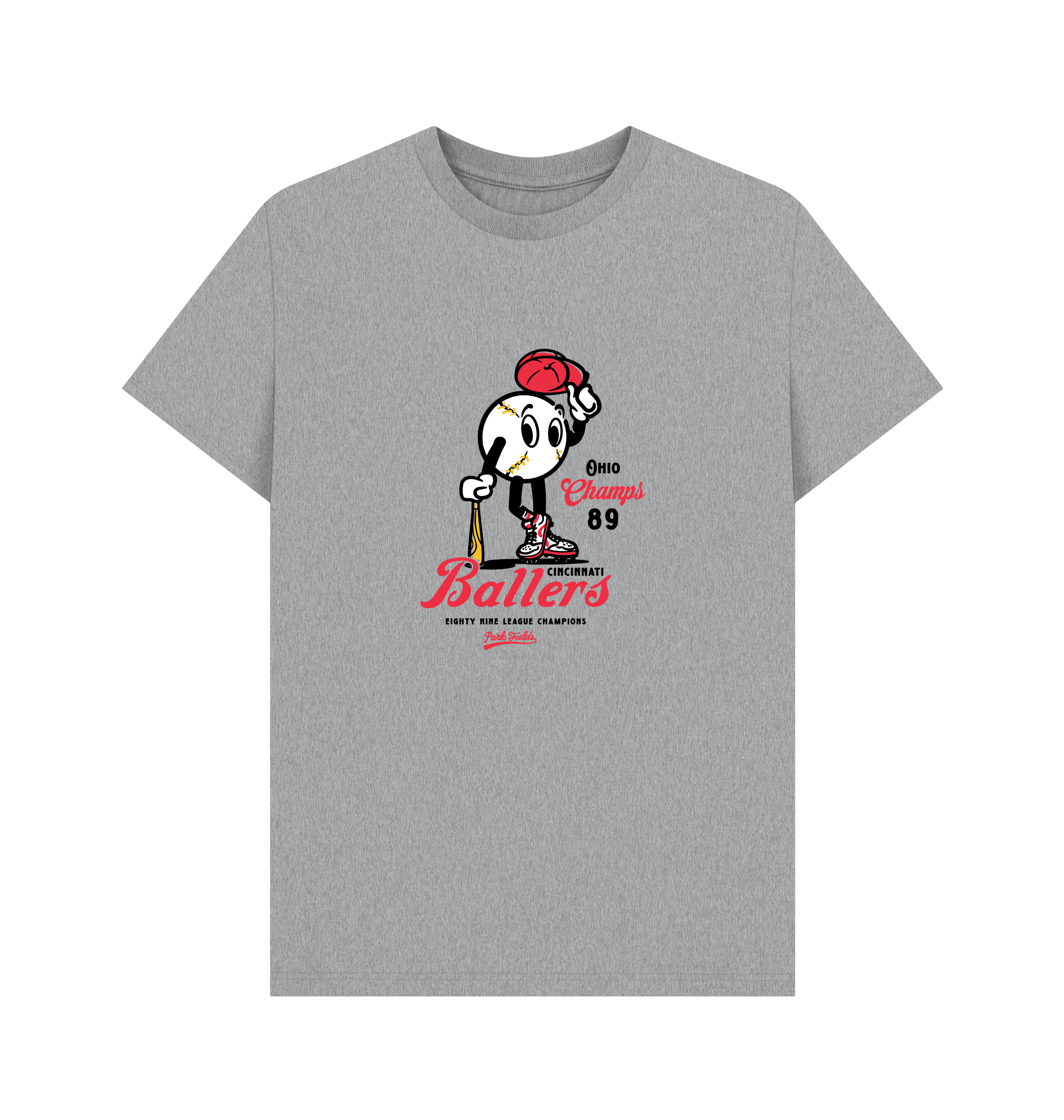 Athletic Grey Printed T-shirt