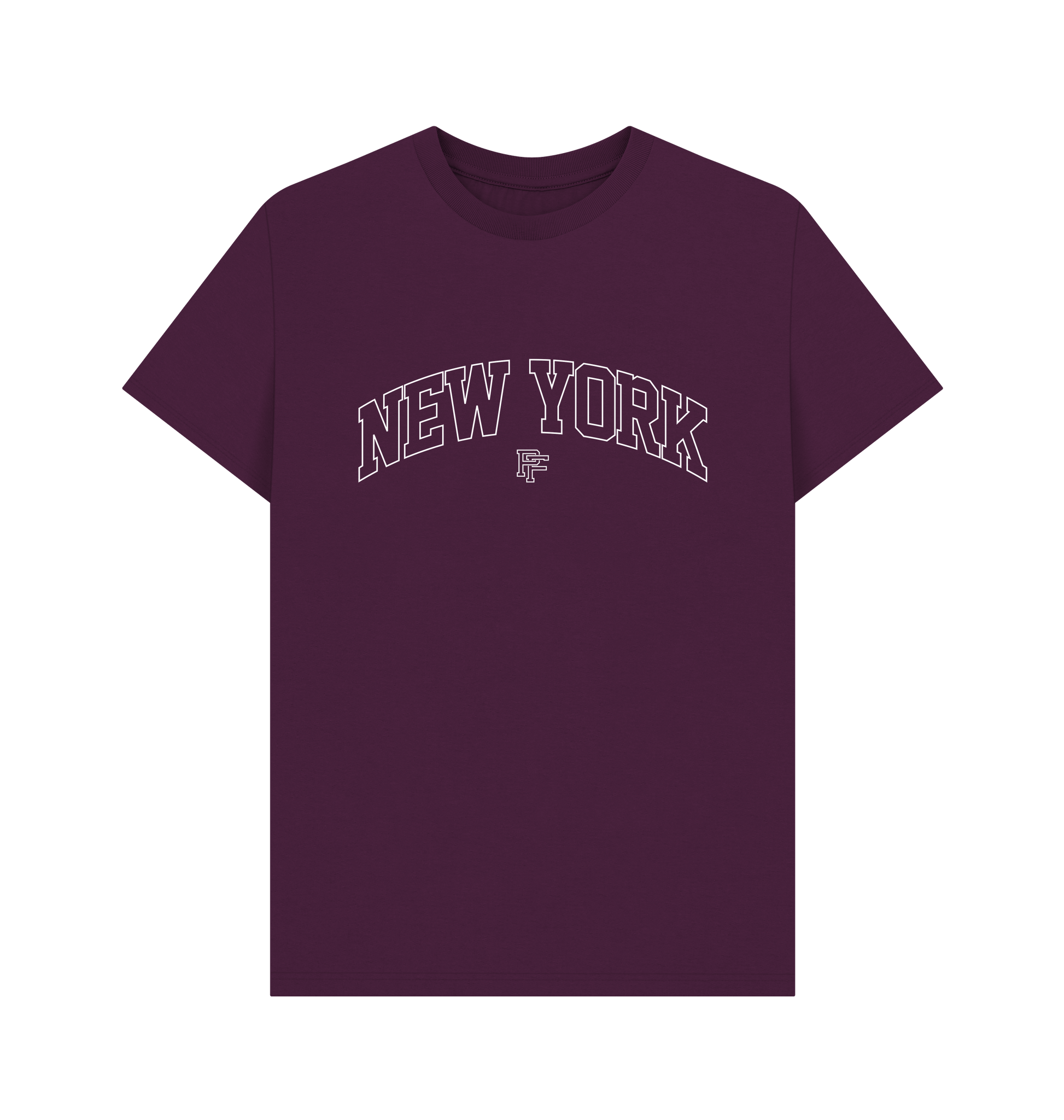 Purple Printed T-shirt Front