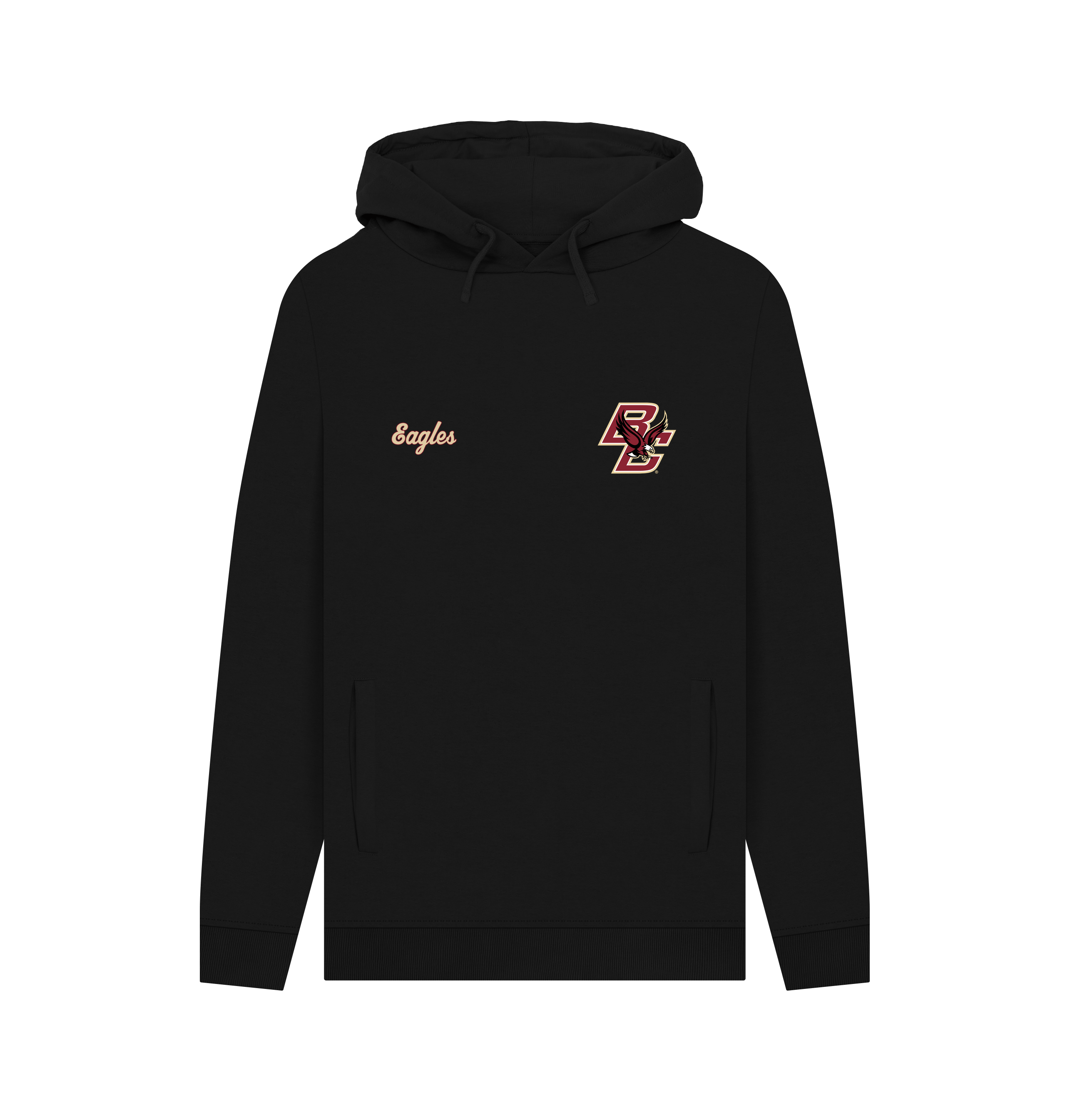 Black Printed Hoody