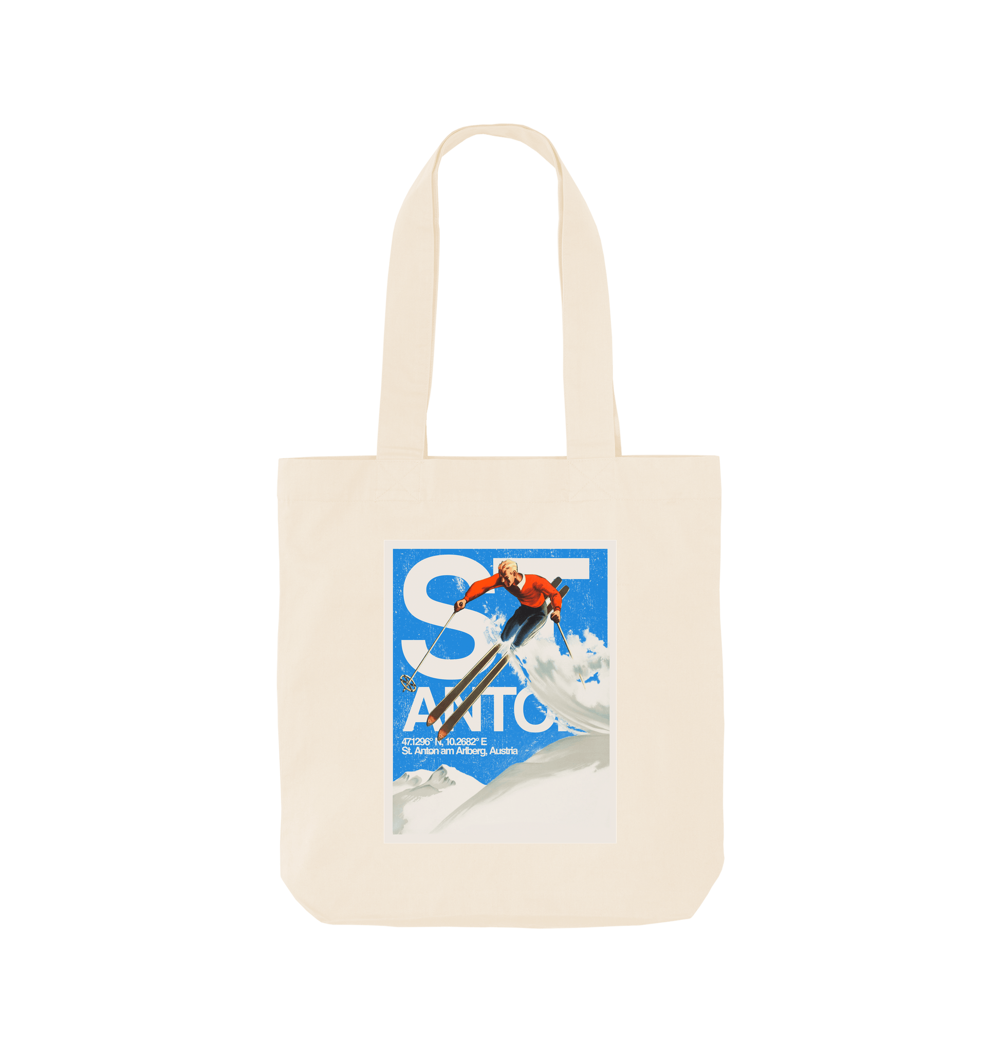 Natural Printed Bag Front